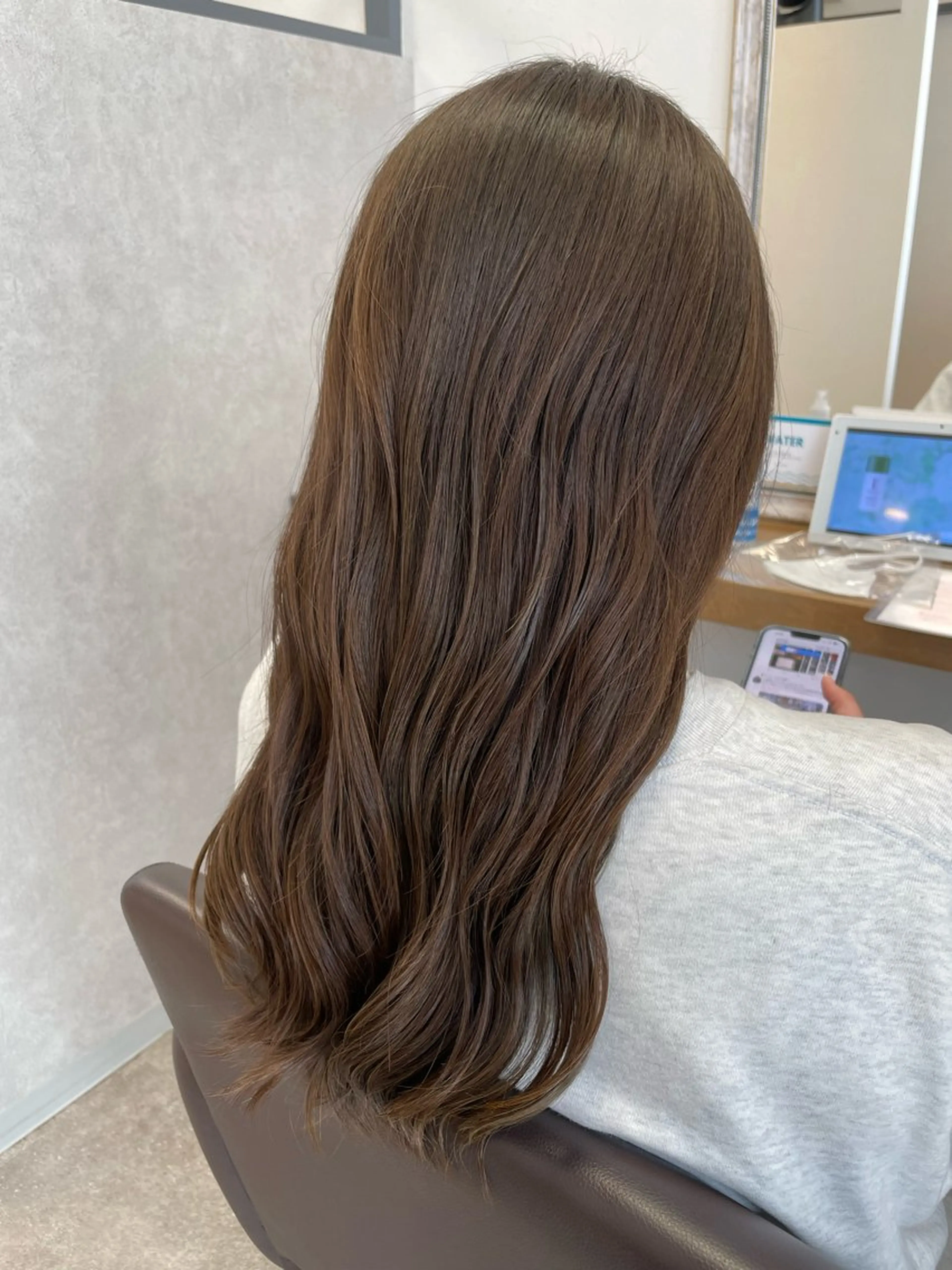 セミロング カラー 髪質改善×METEO 店長 貞松直也のヘアスタイル