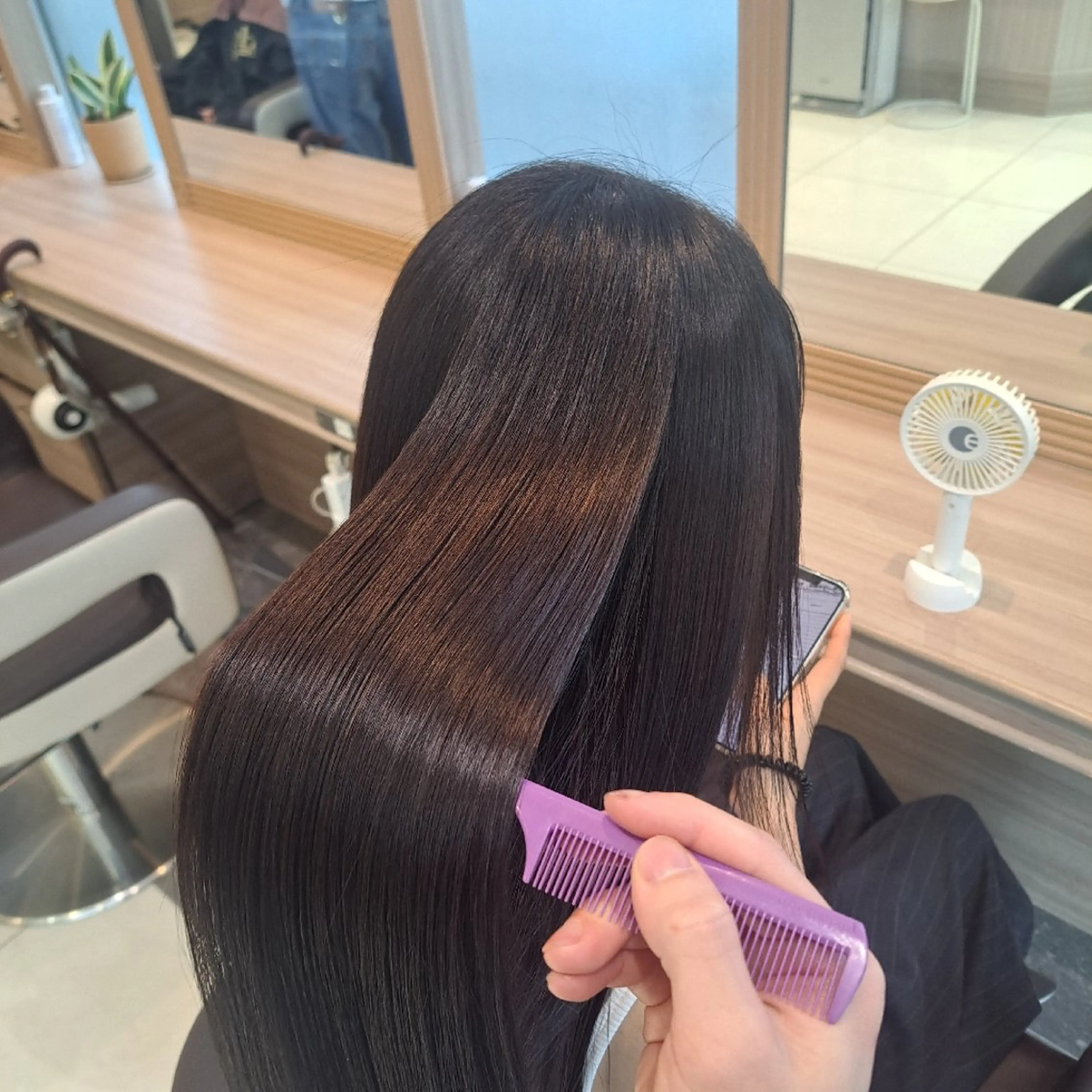 ロング パーマ カラー 極艶縮毛/髪質改善/ KOTAのヘアスタイル