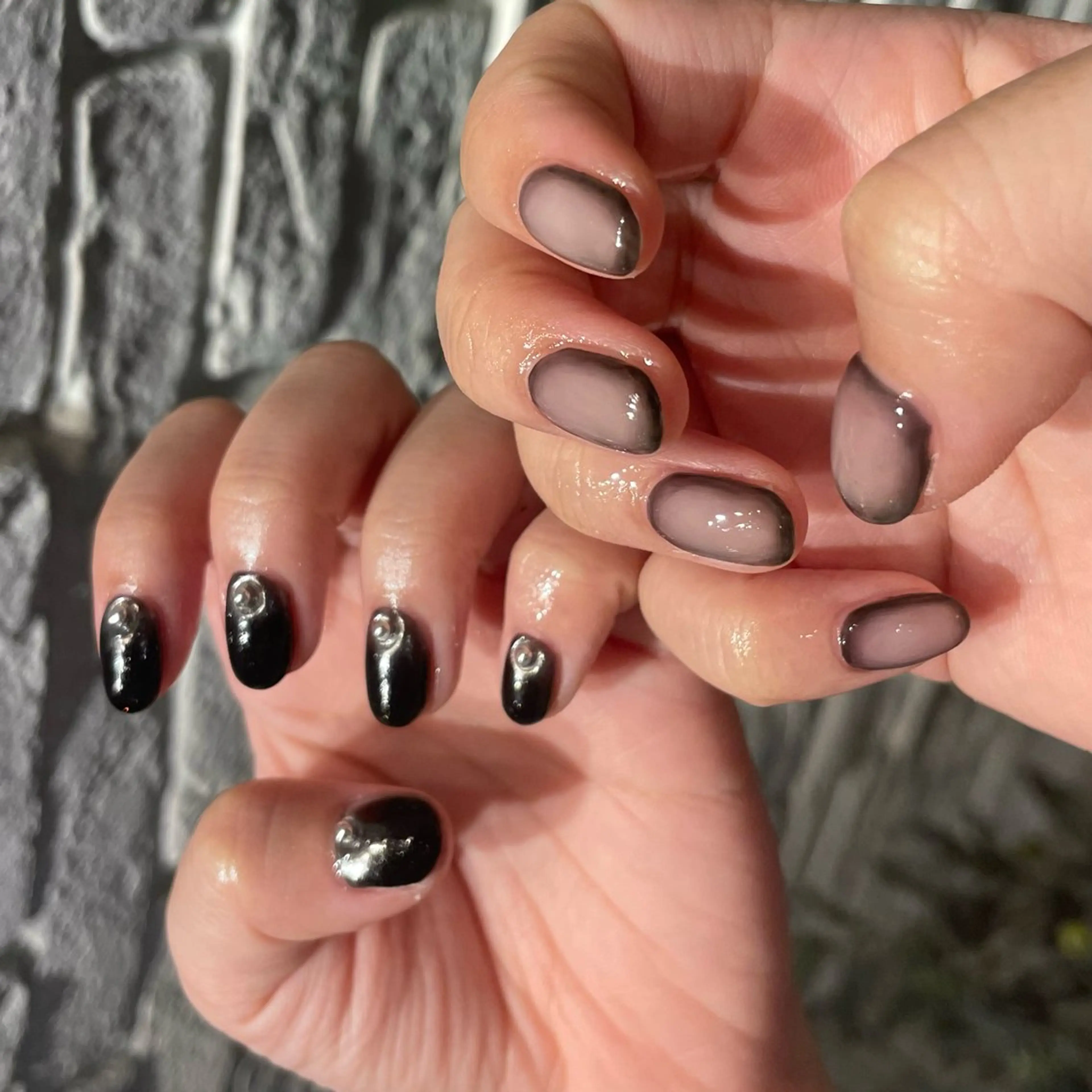 ショート m kaori𓃟のネイルデザイン