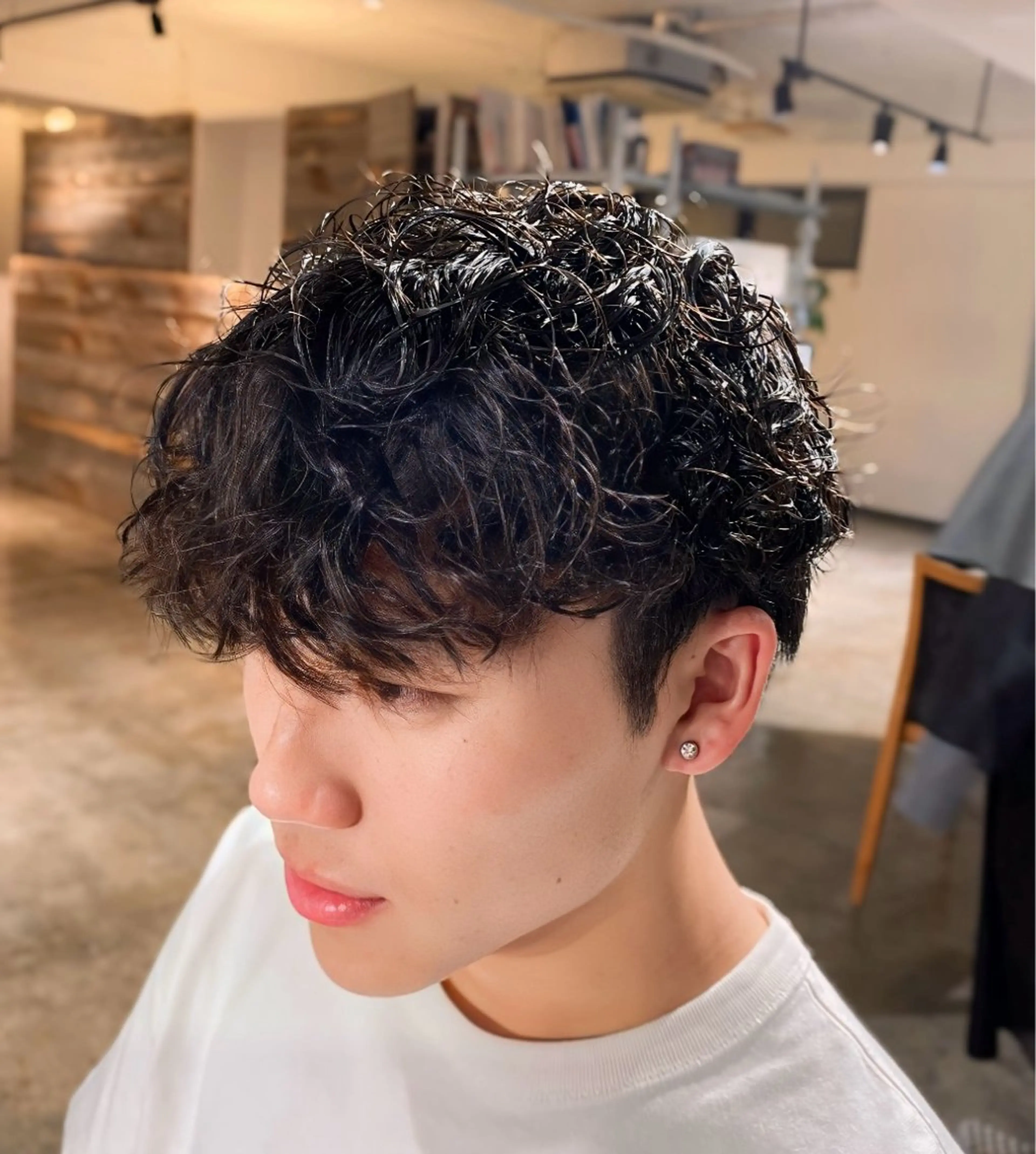 パーマ メンズ メンズパーマ スパイラルパーマ メンズパーマ 特化/中川拓也のヘアスタイル