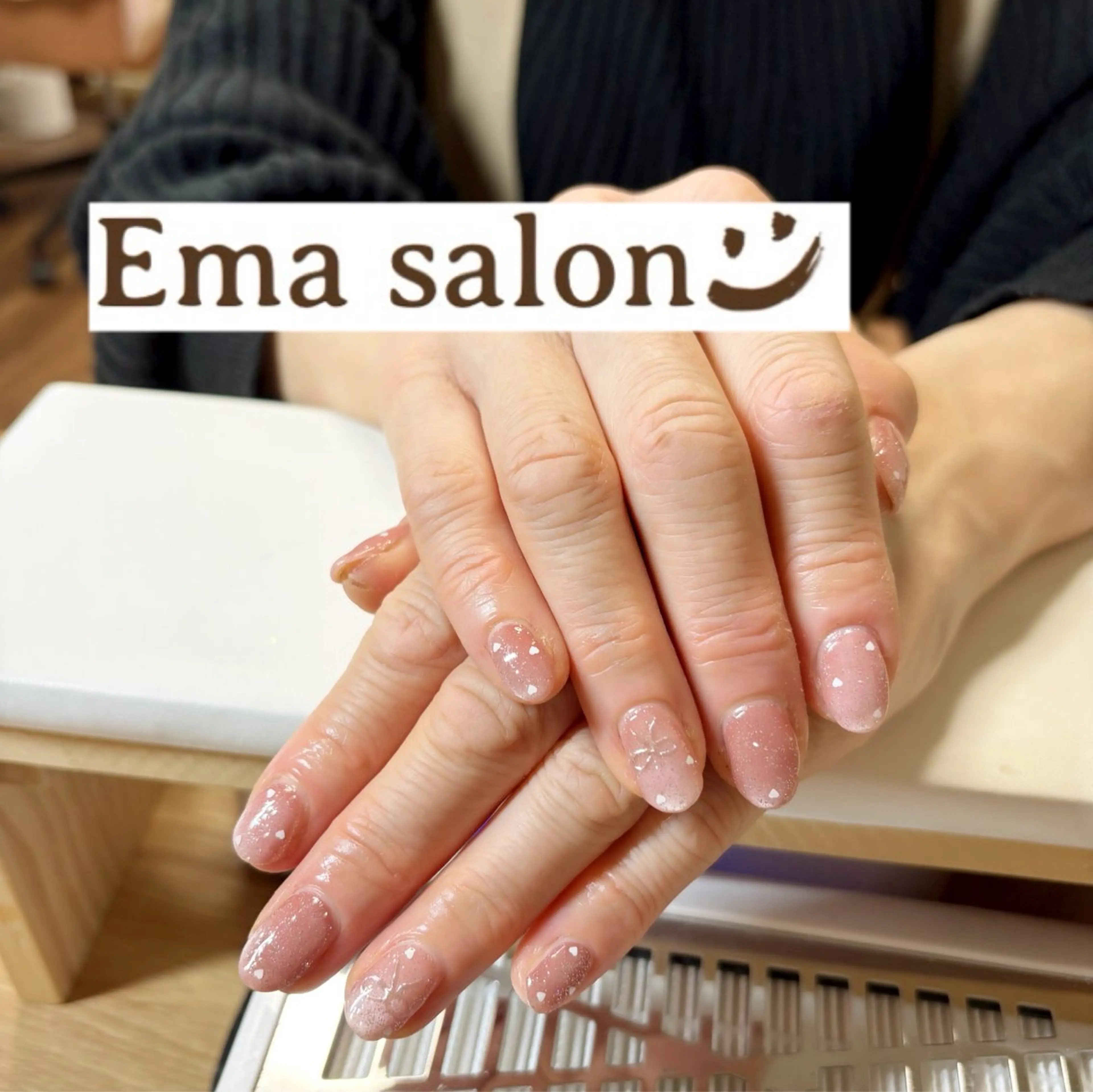 ネイル 入学式 卒業式 キラキラネイル ハンドネイル Ema salon hiromiのネイルデザイン