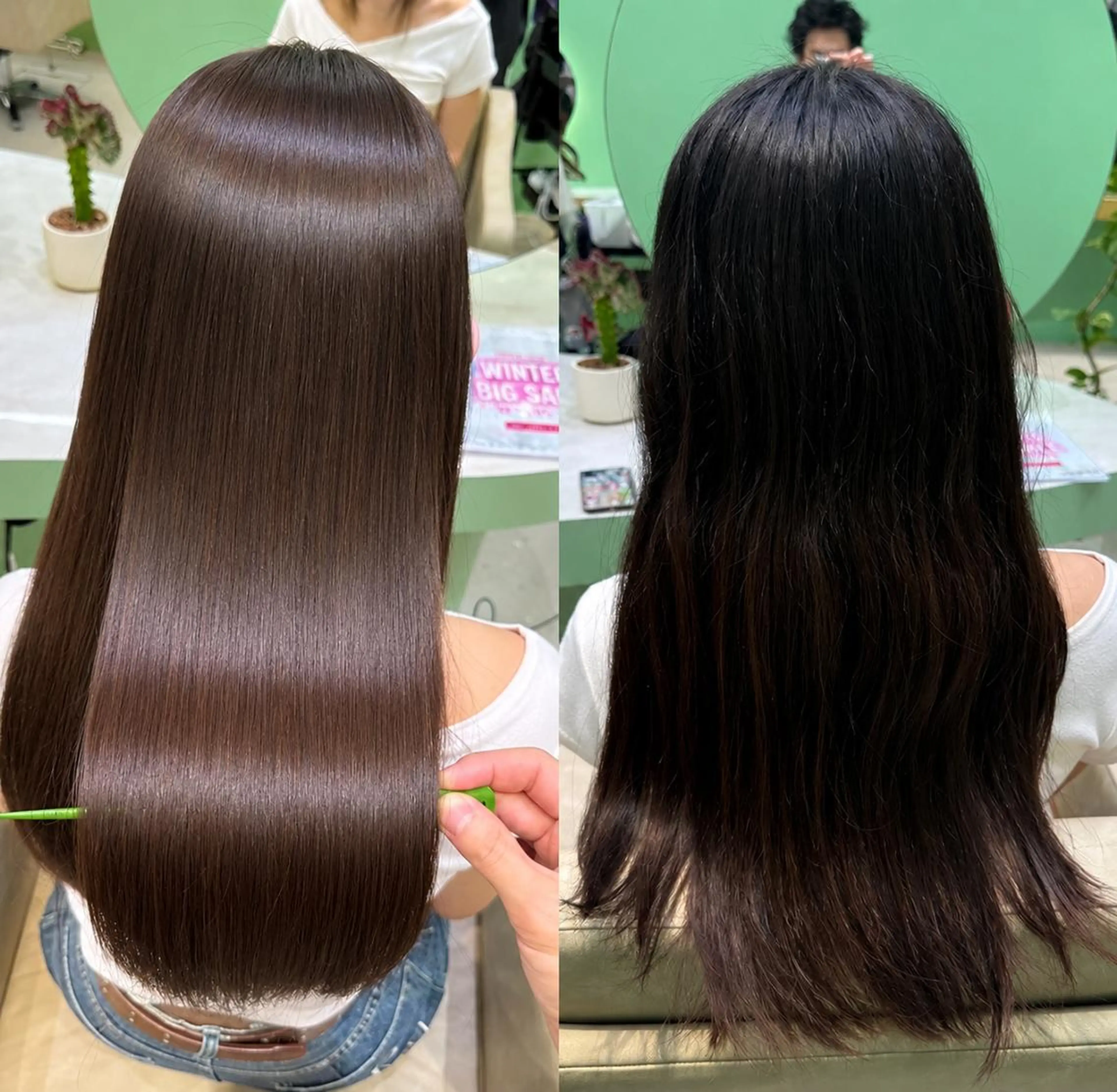 カラー パーマ ロング ヘアカラー 縮毛矯正 似合わせ/髪質改善 /Bonheur京介のヘアスタイル