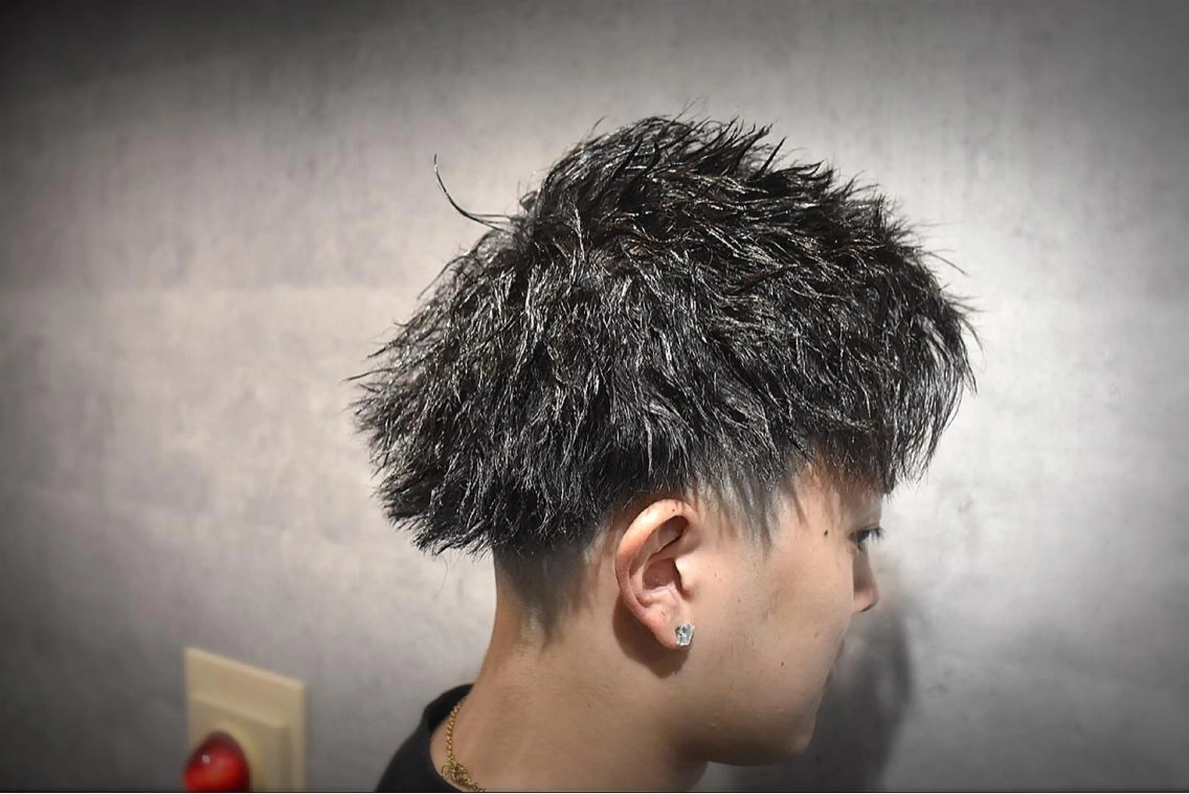 ショート パーマ メンズ Bar Ber HouseLavie所属・中西 将斗のヘアスタイル