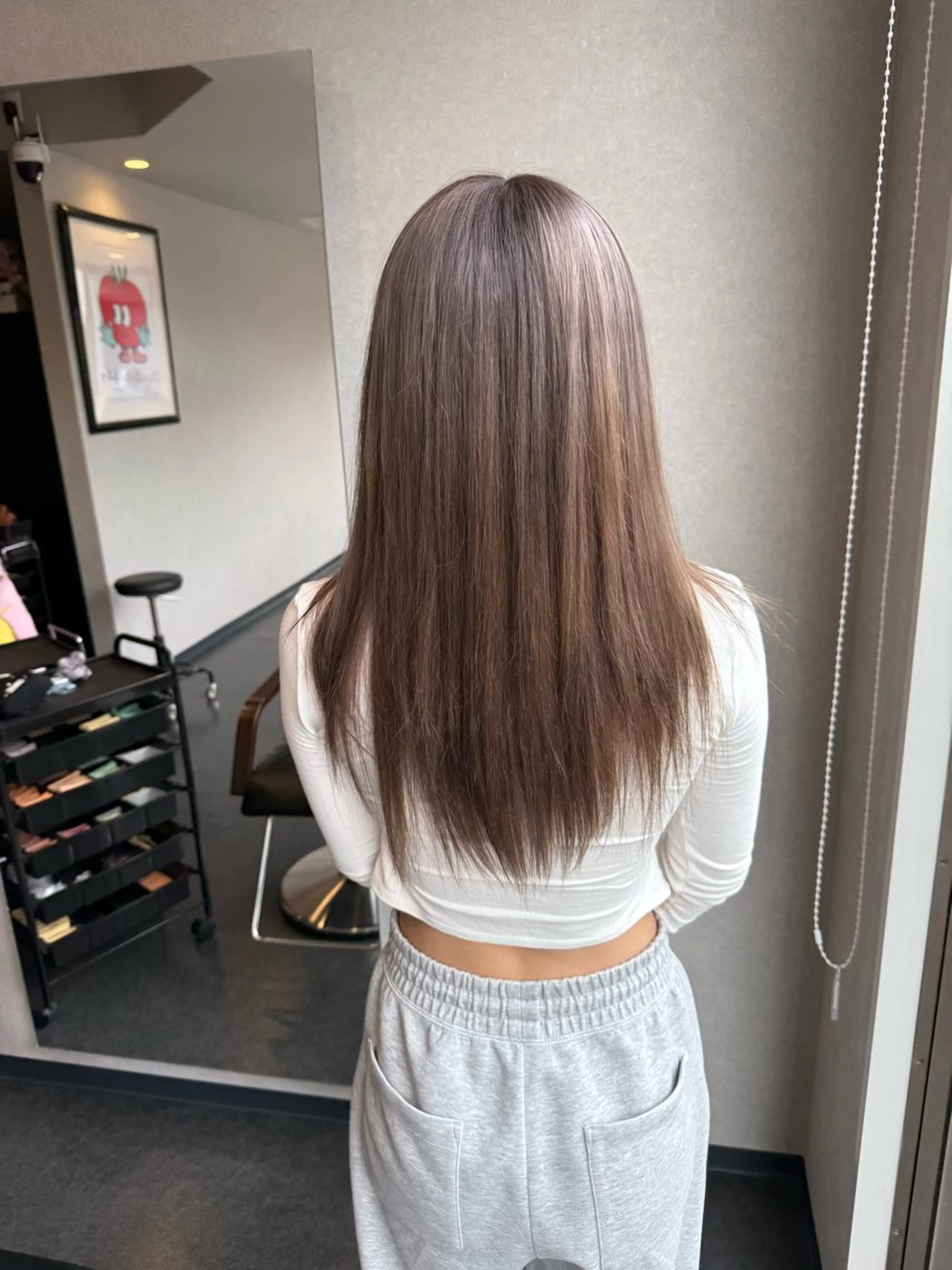 ロング アッシュ 髪質改善⚡️カラー 🍀武久 誠🍀のヘアスタイル