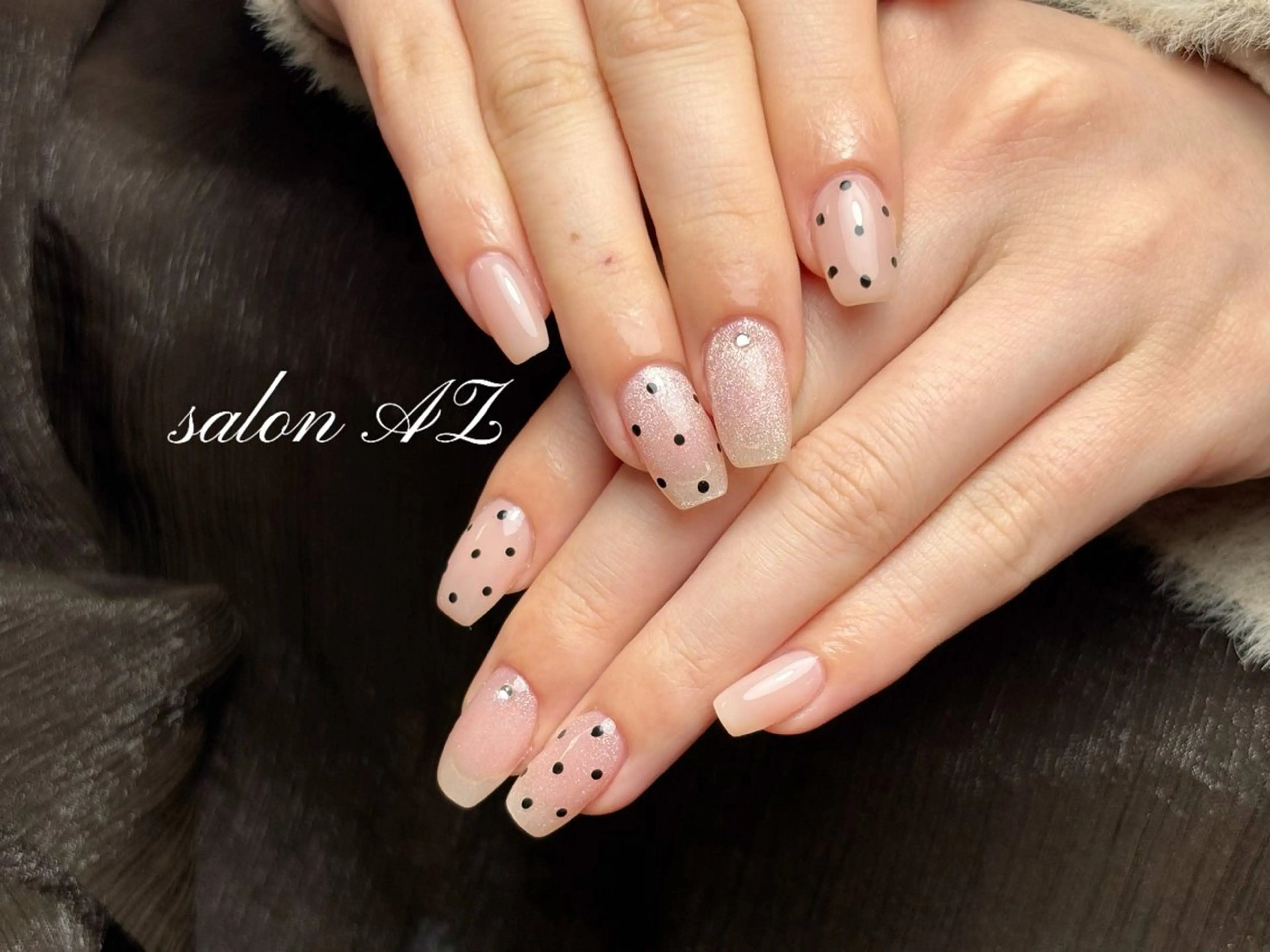 ネイル 長さ出し フットネイル フレンチネイル マグネットネイル ニュアンスネイル salon AZのネイルデザイン