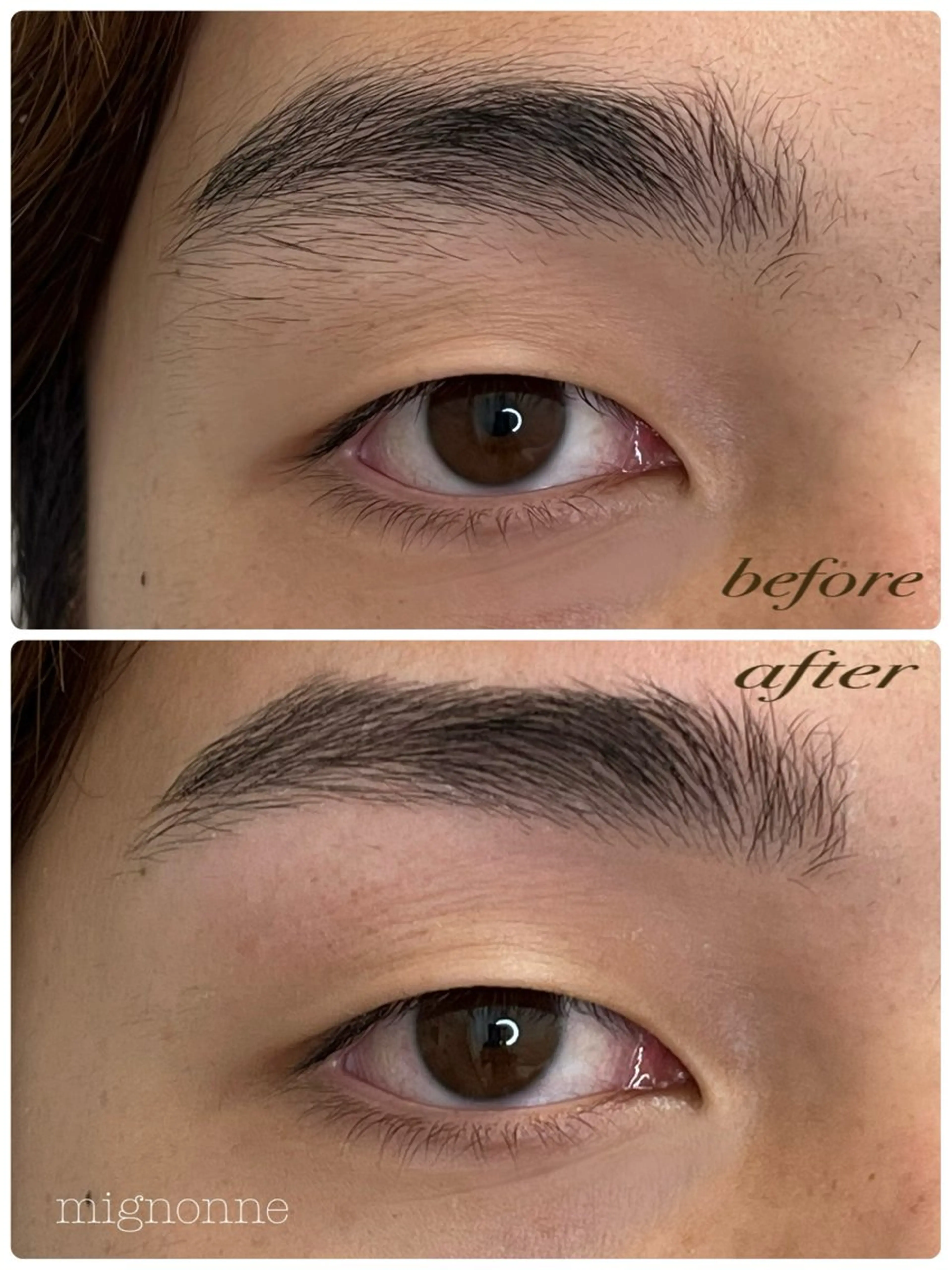 メンズ アイブロウ メンズパーマ 眉毛ワックス脱毛 ワックス脱毛 眉カット その他(アイブロウ) mignonne ミニョンヌのマツエク・マツパデザイン
