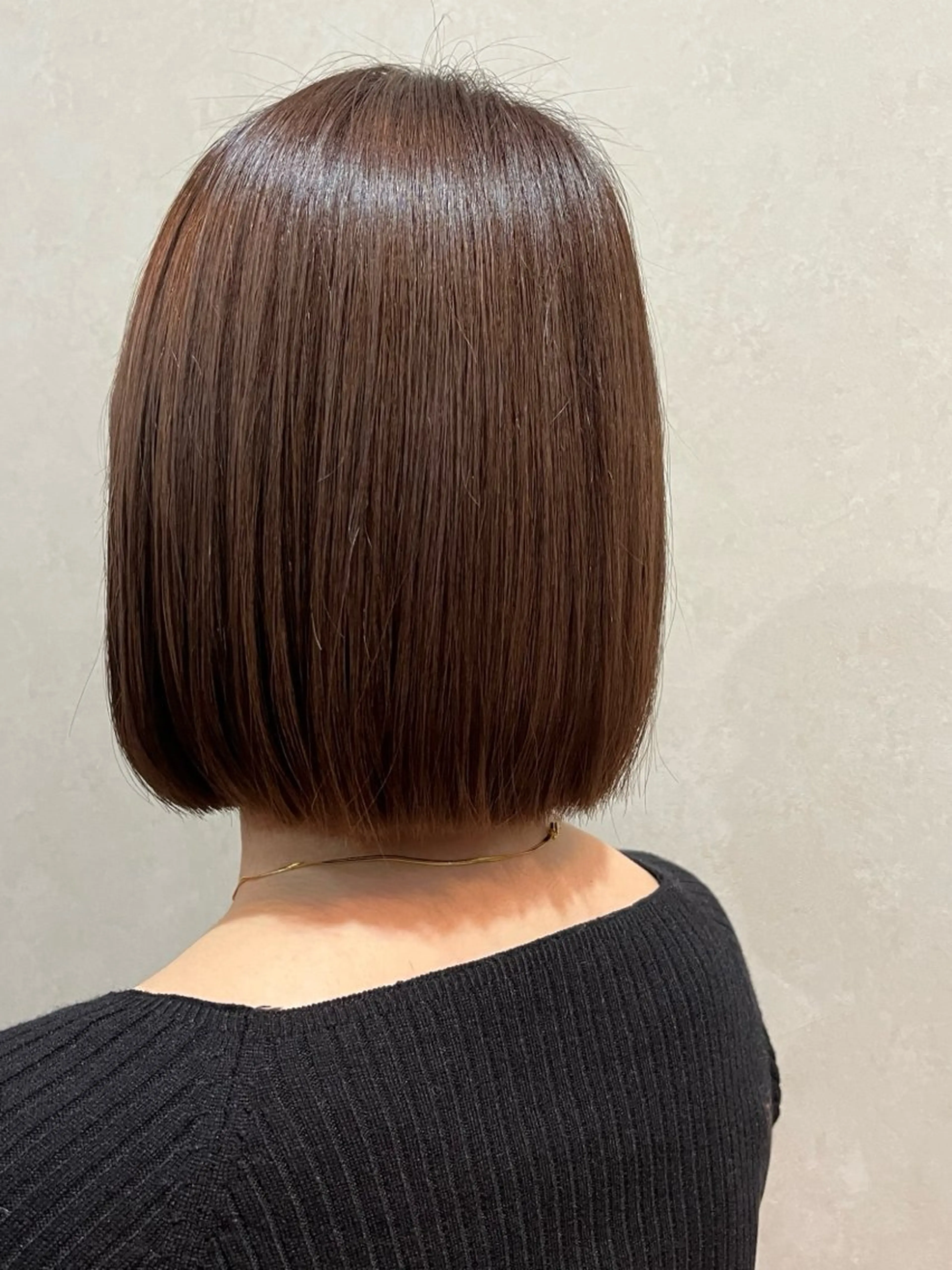 ミディアム 切りっぱなしボブ アッシュ ボブ HAIR DO LADY BUG所属・橋本 圭織のヘアスタイル