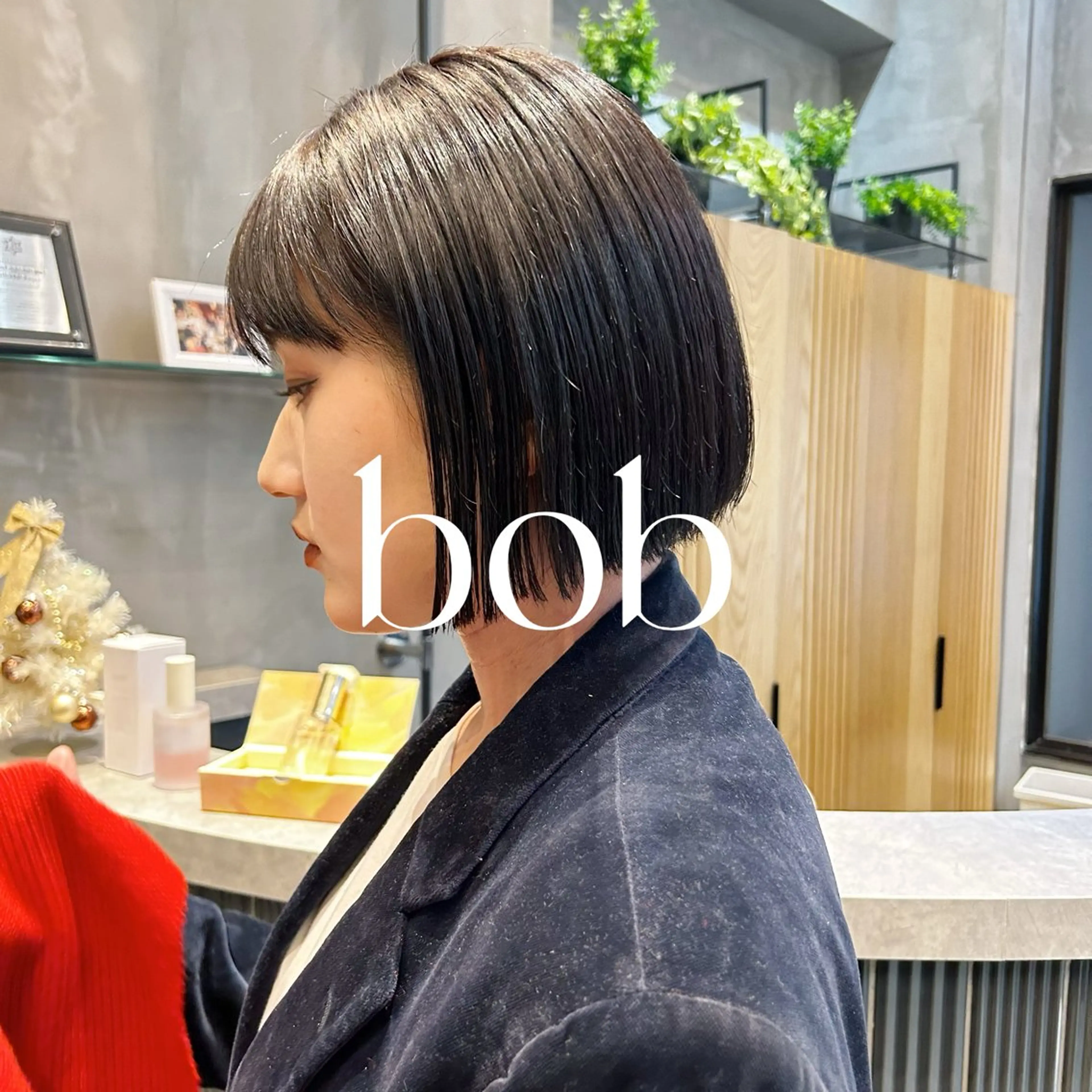 ショート 縮毛矯正・似合わせ タナカ レイヤのヘアスタイル