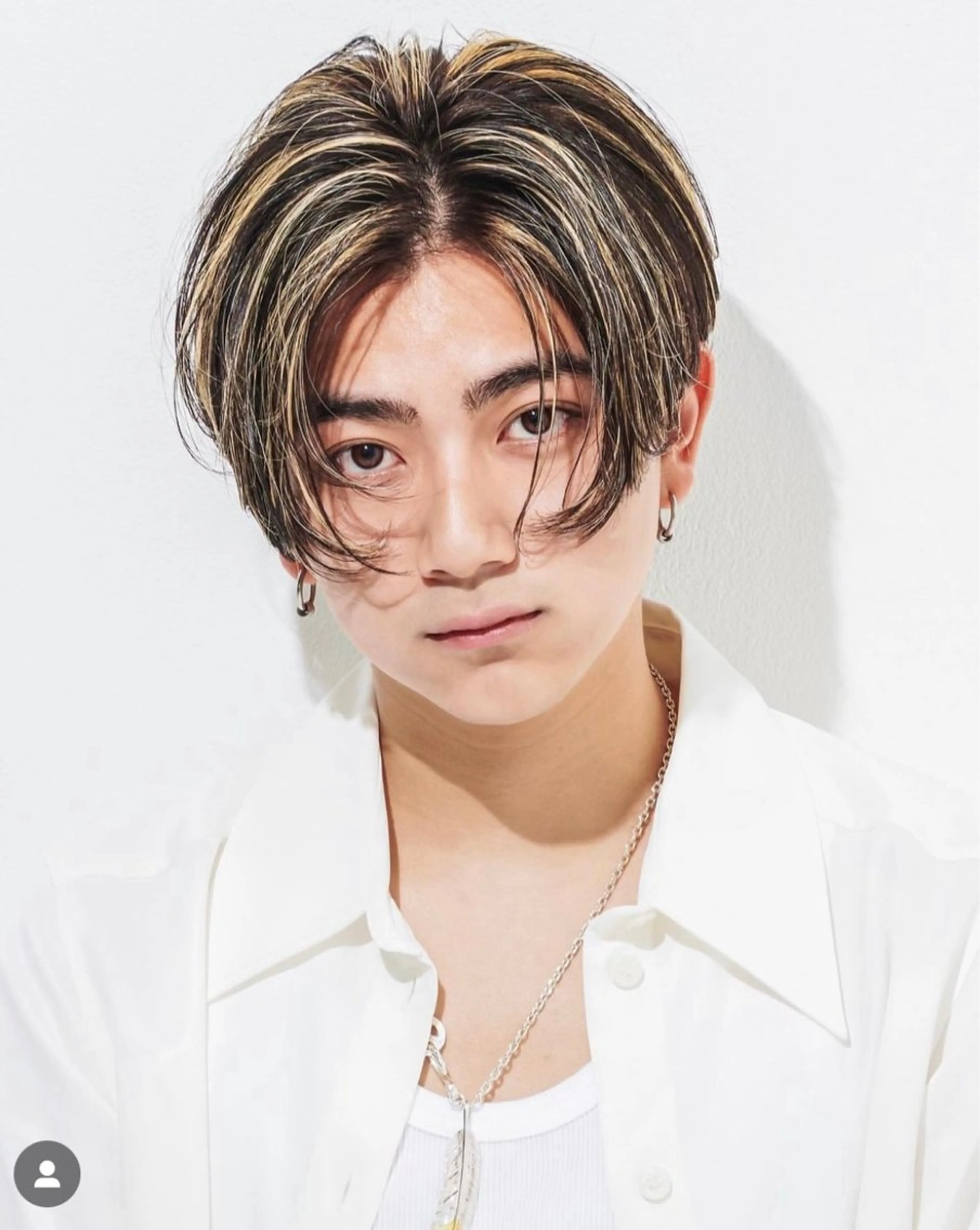カラー メンズ メンズハイライト ハイライトカラー メンズ特化💥 ショートスタイル💥のヘアスタイル