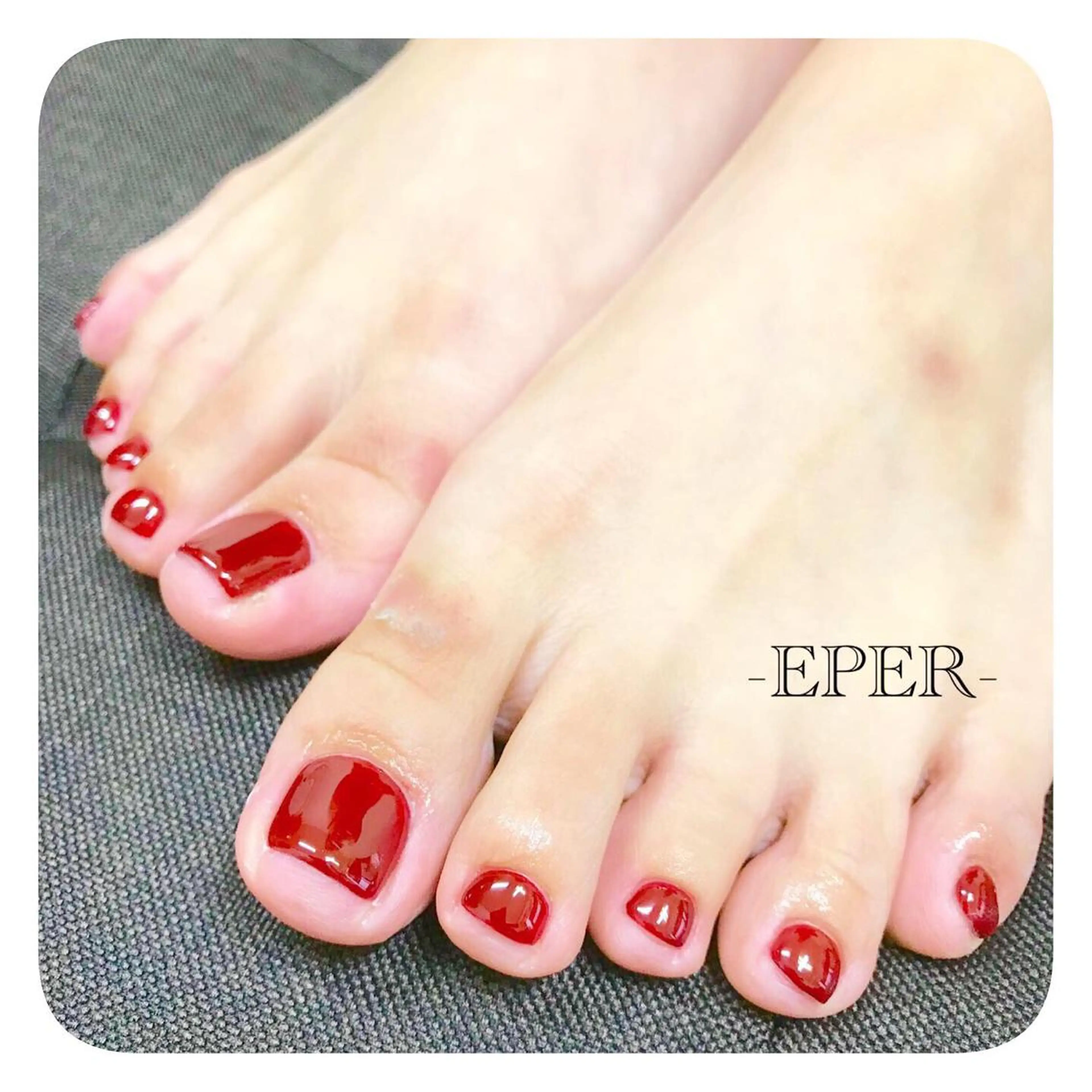 ネイル フットネイル ワンカラーネイル フットネイル ネイルサロン -EPER-エペルのネイルデザイン