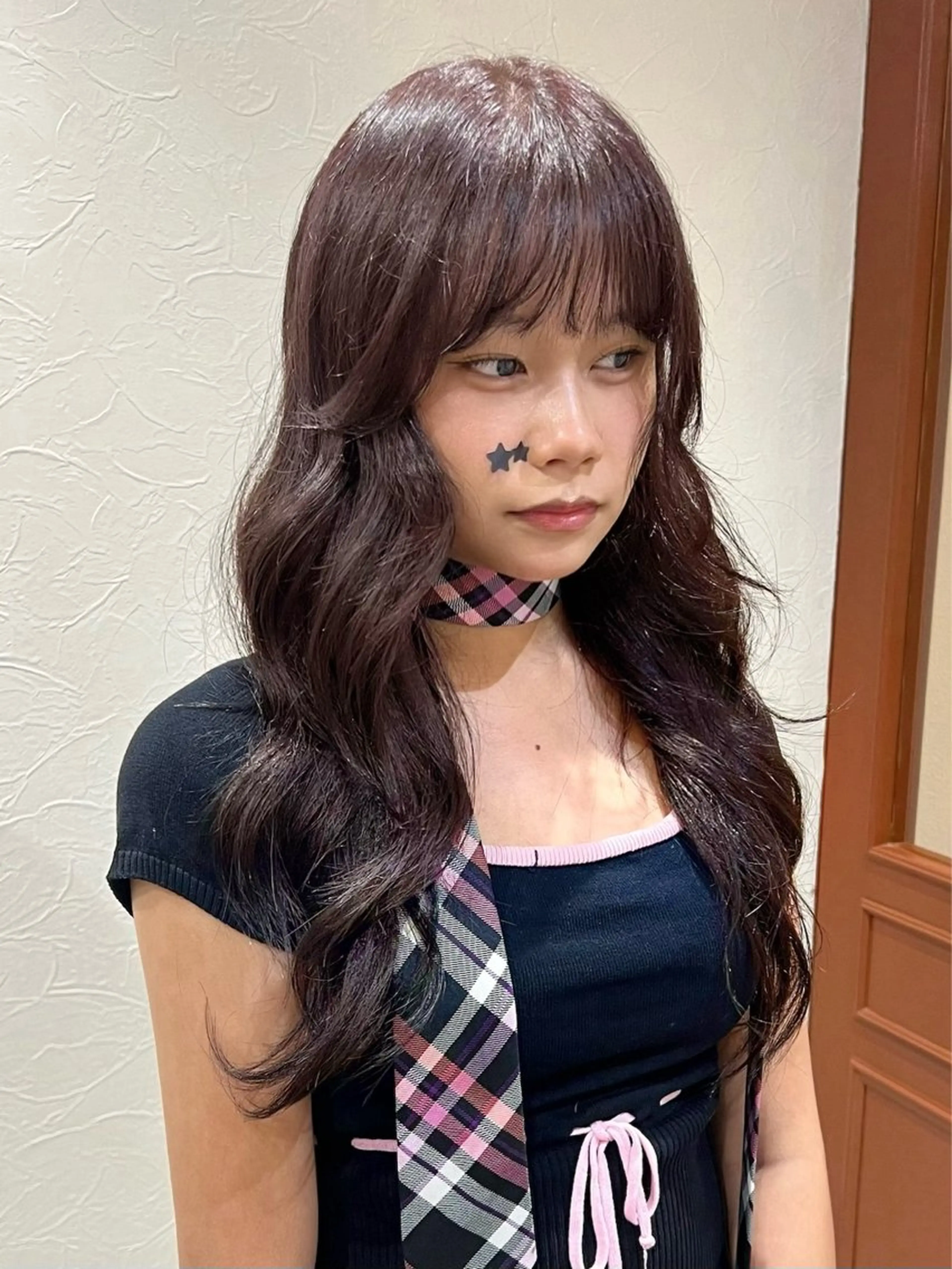 ロング カラー ロングレイヤー ブラウンカラー チョコレートブラウン レイヤーカット ロング ヘアカラー Kasumi /伏見 /髪質改善/ロングのヘアスタイル