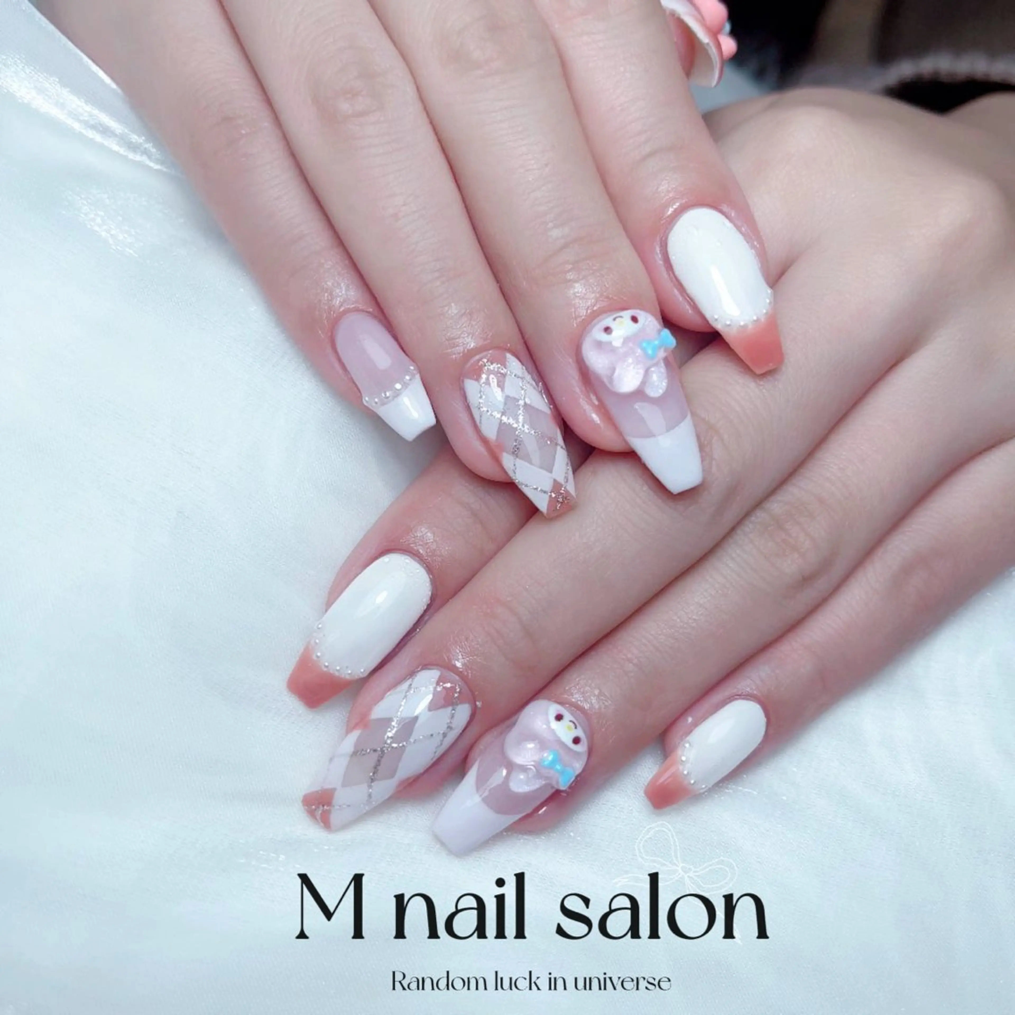 ネイル ハンドネイル M🌷nail 長さだし専門店のネイルデザイン