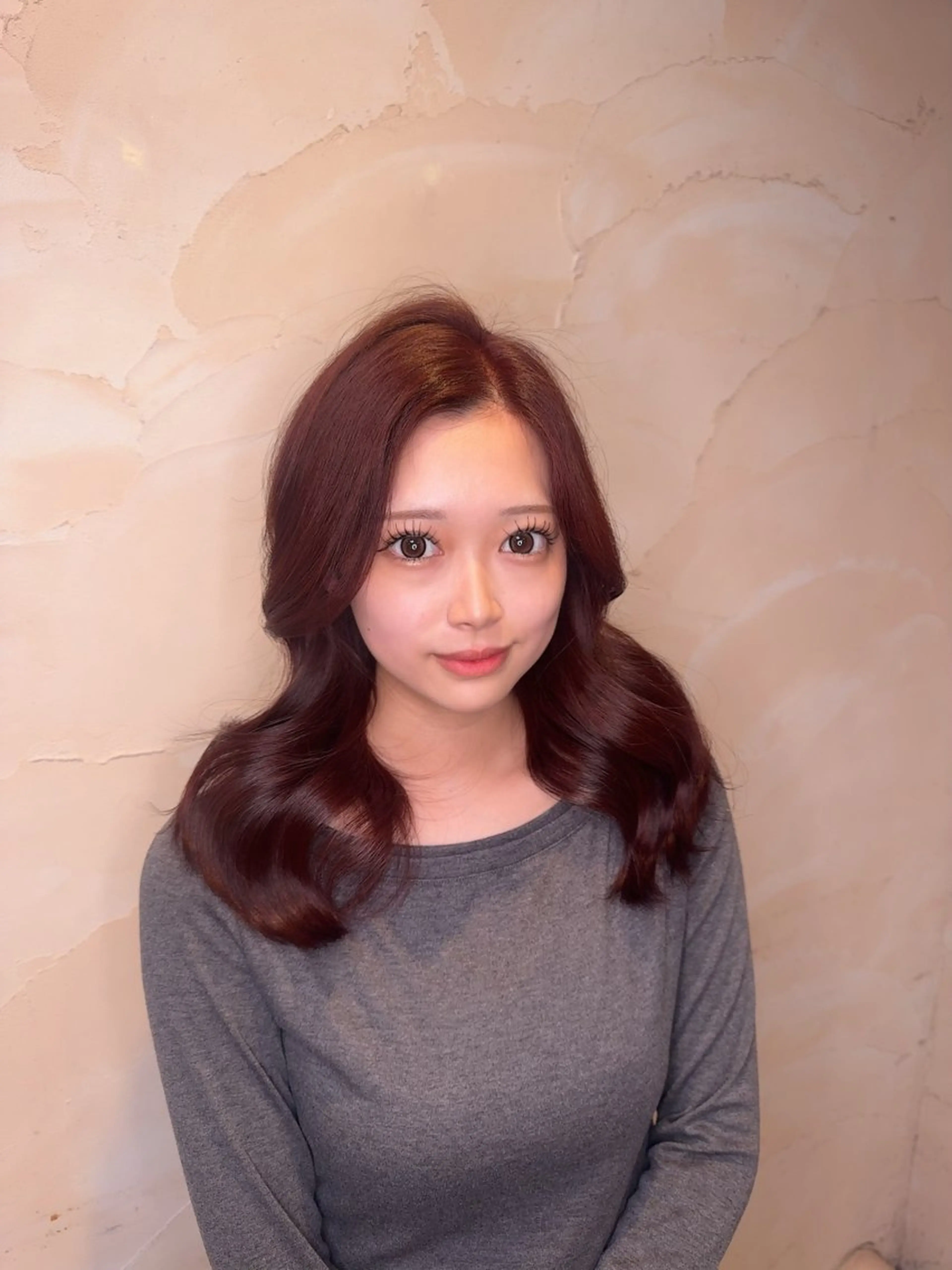 セミロング ヘアカラー moremuu 舞桜🤍🫧のヘアスタイル