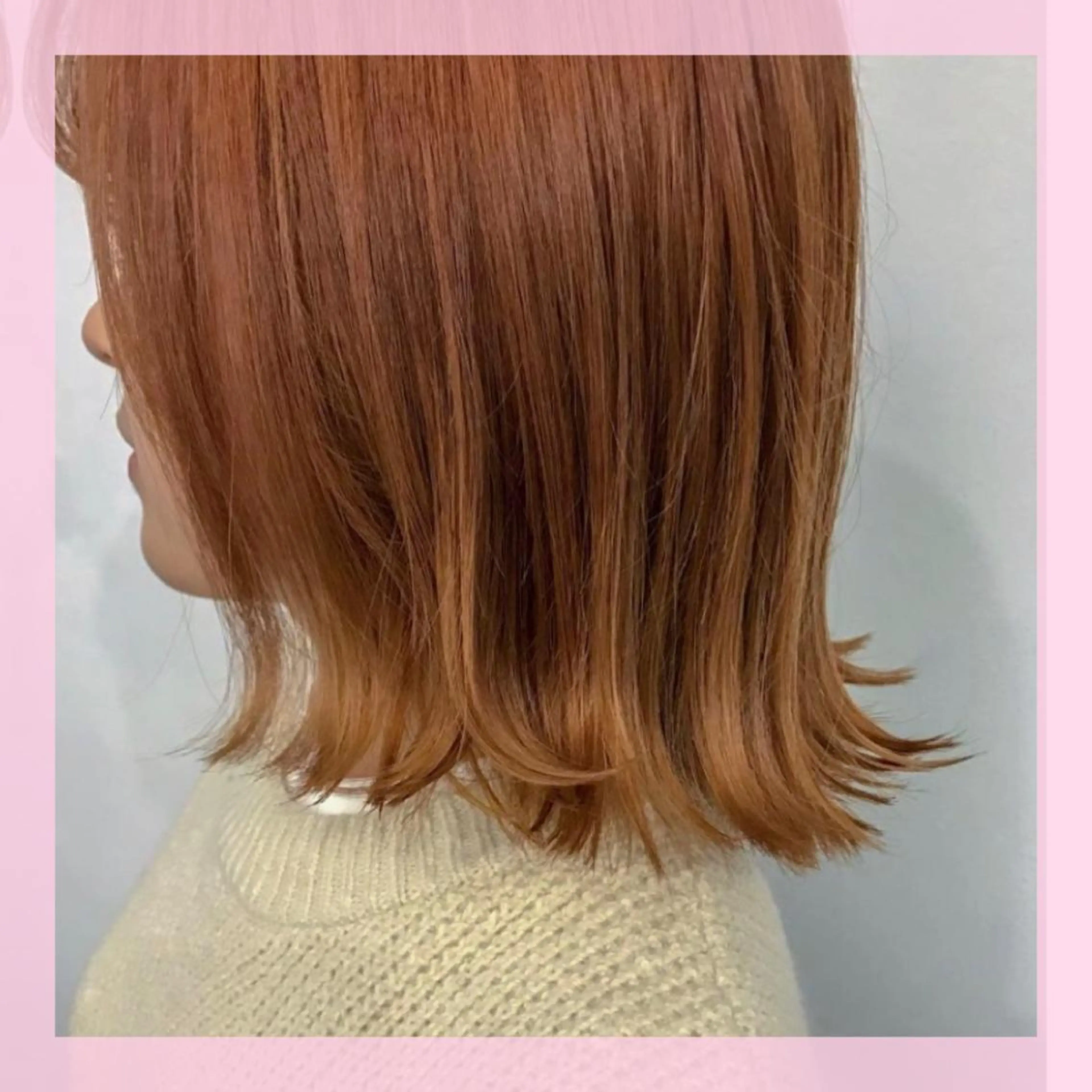 ショート カラー オレンジ カット ヘアカラー plum.所属・🍒前川 🍒のヘアスタイル