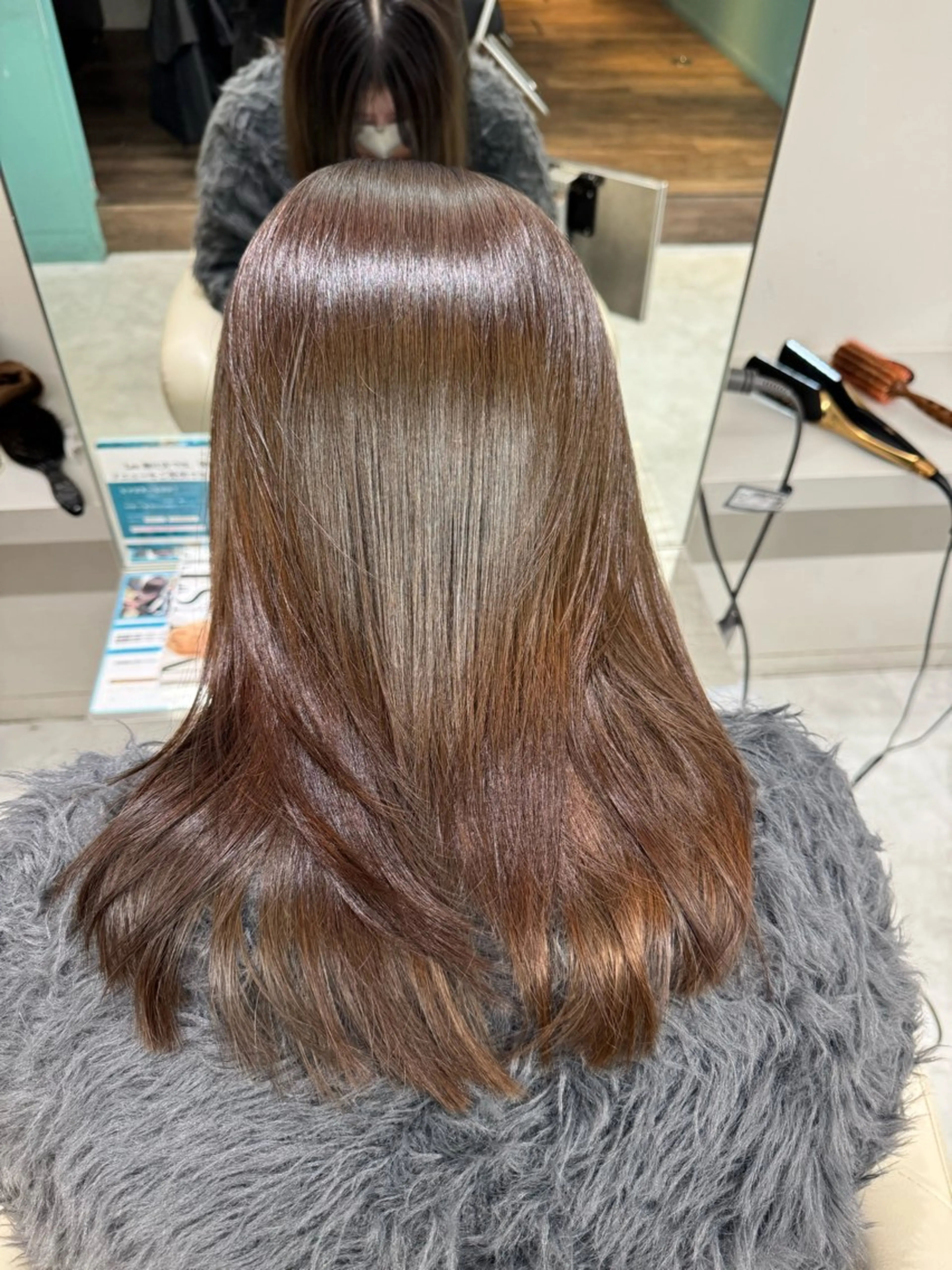 カラー ブリーチ 髪質改善 縮毛矯正 カット ヘアカラー 縮毛矯正 トリートメント 髪質改善/縮毛矯正 心斎橋/池本有宏のヘアスタイル