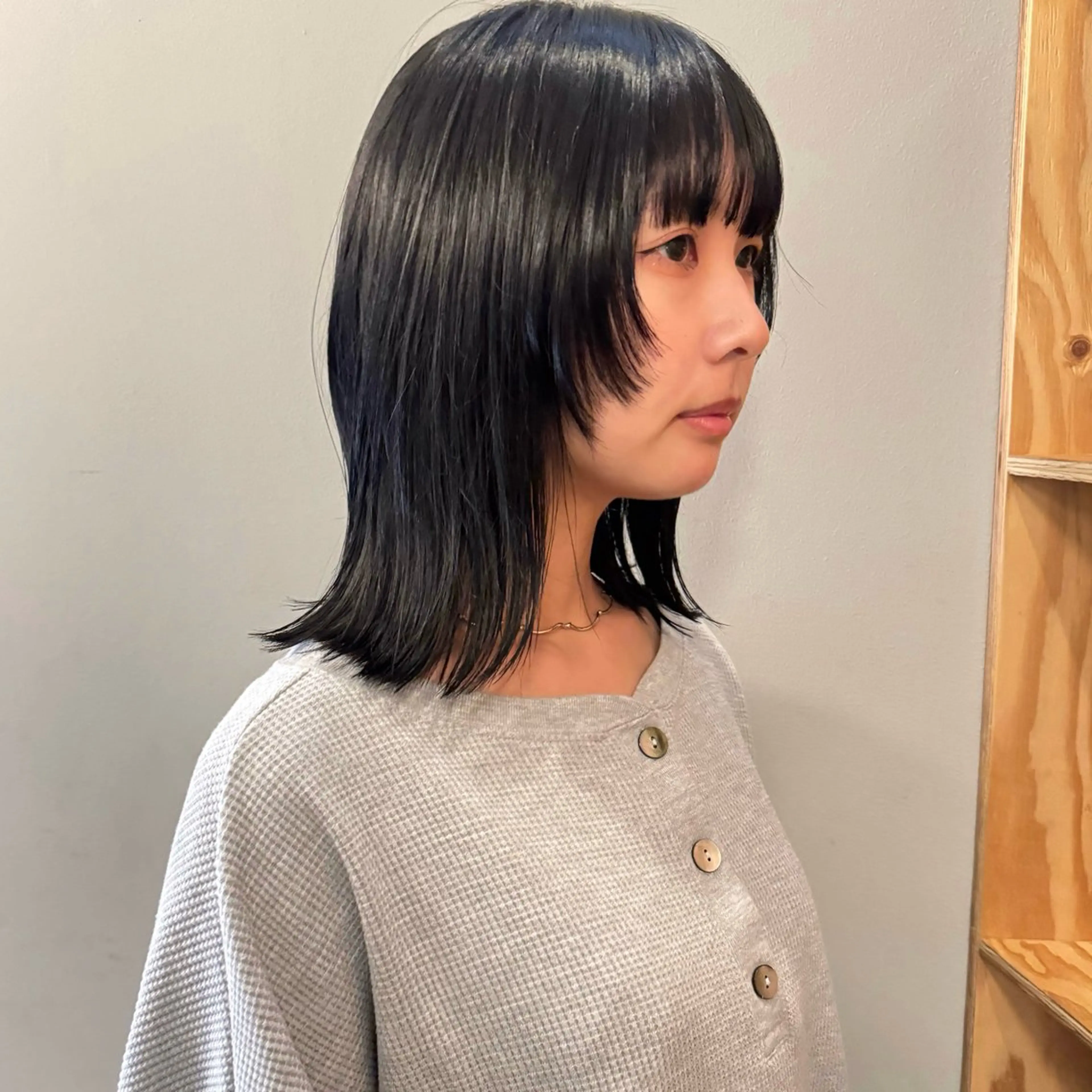 ミディアム カラー カット トリートメント 🌿レイヤーボブ/パ ーマ🌿　木梨健太のヘアスタイル