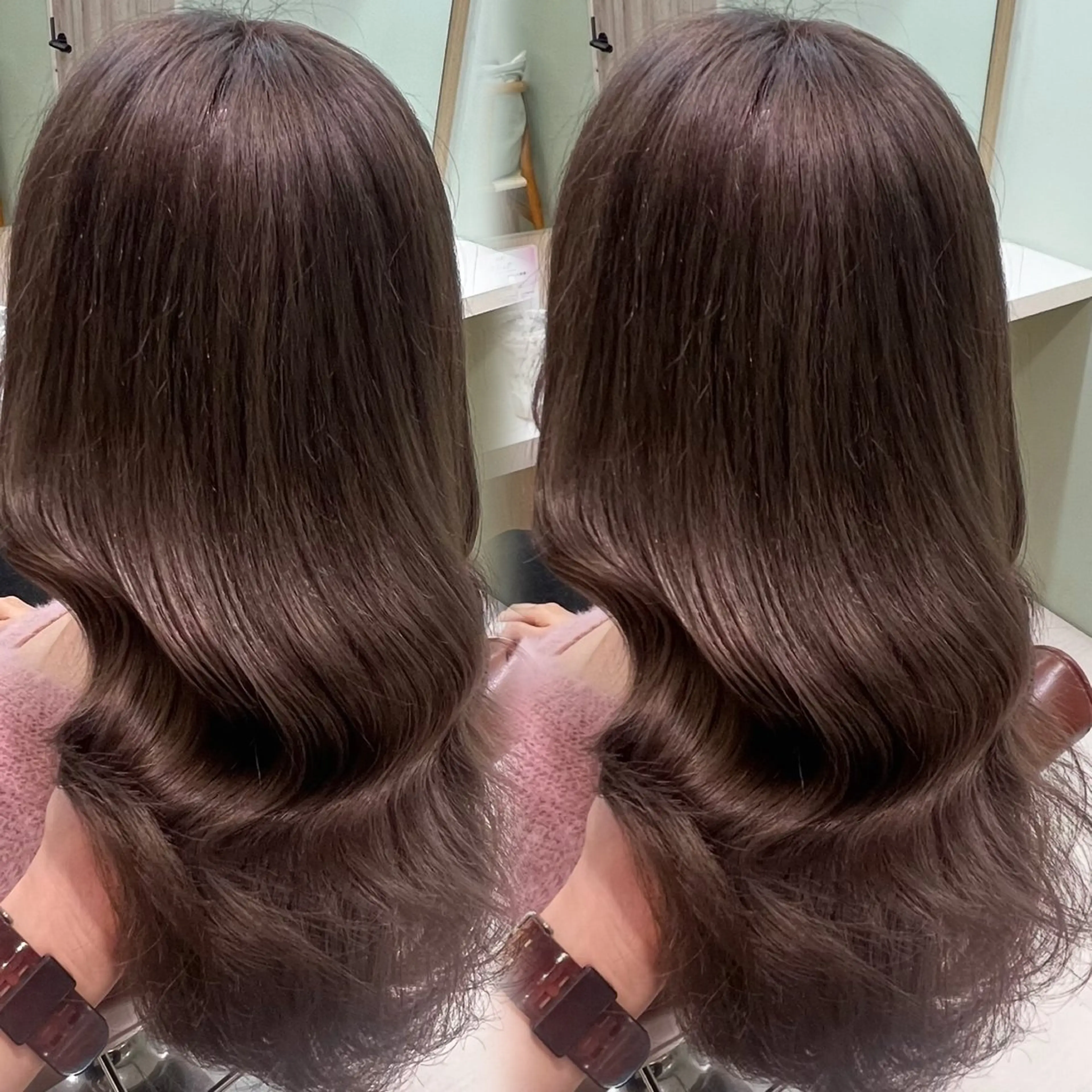 ロング ‪🤎艶感ベージュ/ ミルクティー‪🤎のヘアスタイル