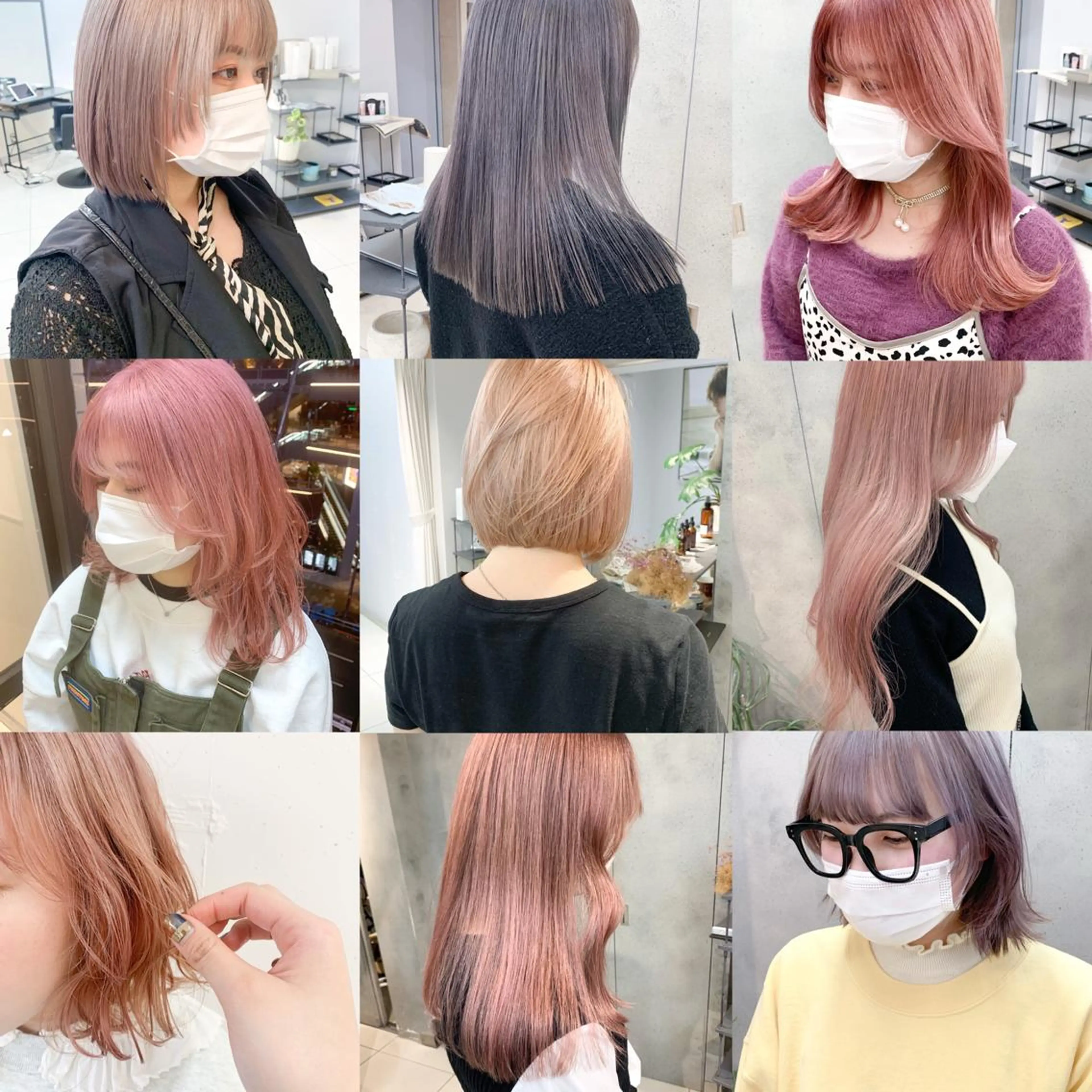 ミディアム カラー raika .のヘアスタイル