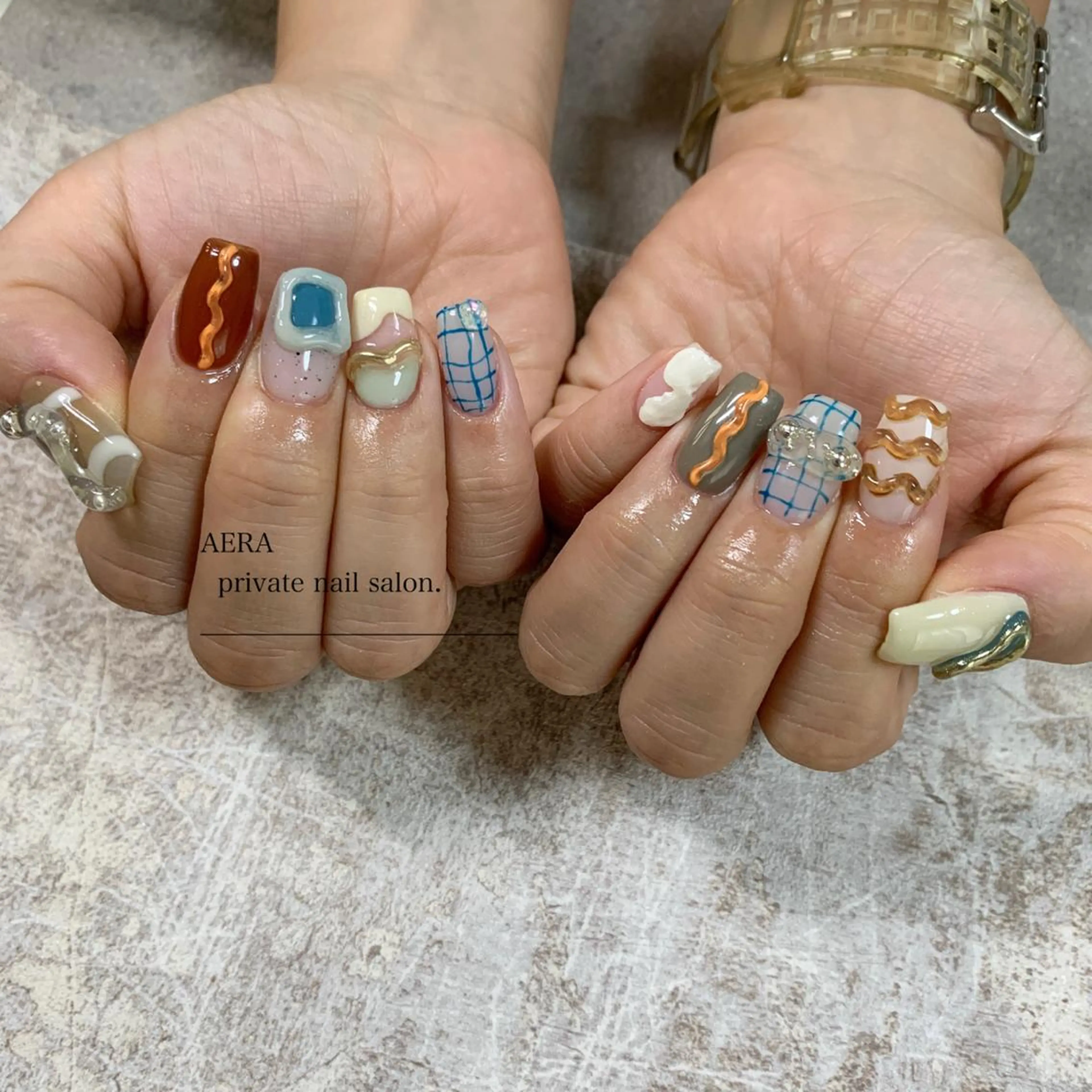 ネイル AERA nail shino🐱⸝꙳のネイルデザイン