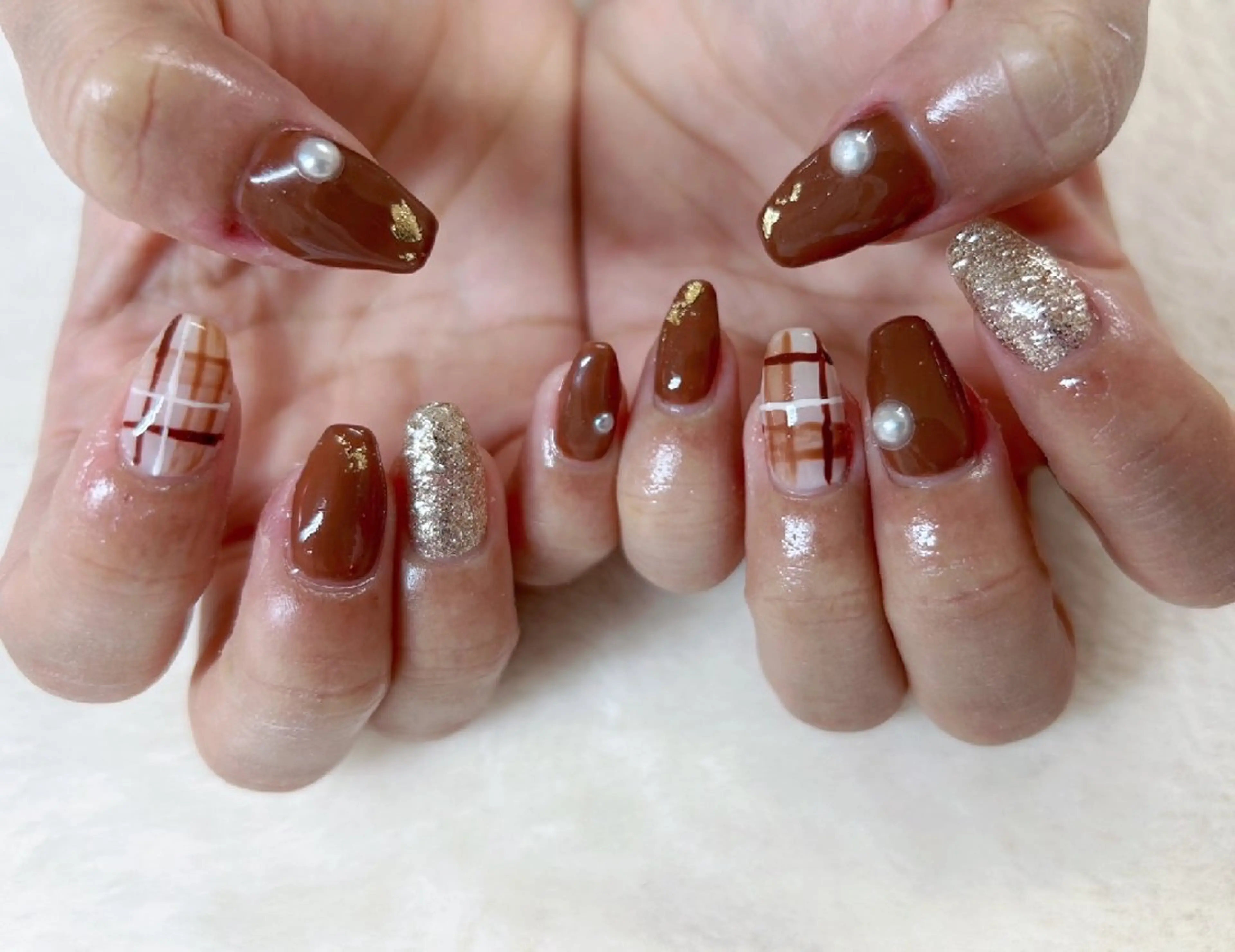 ネイル ガーリー ハンドネイル ハンドケア 心斎橋Salon Epokkuのネイルデザイン