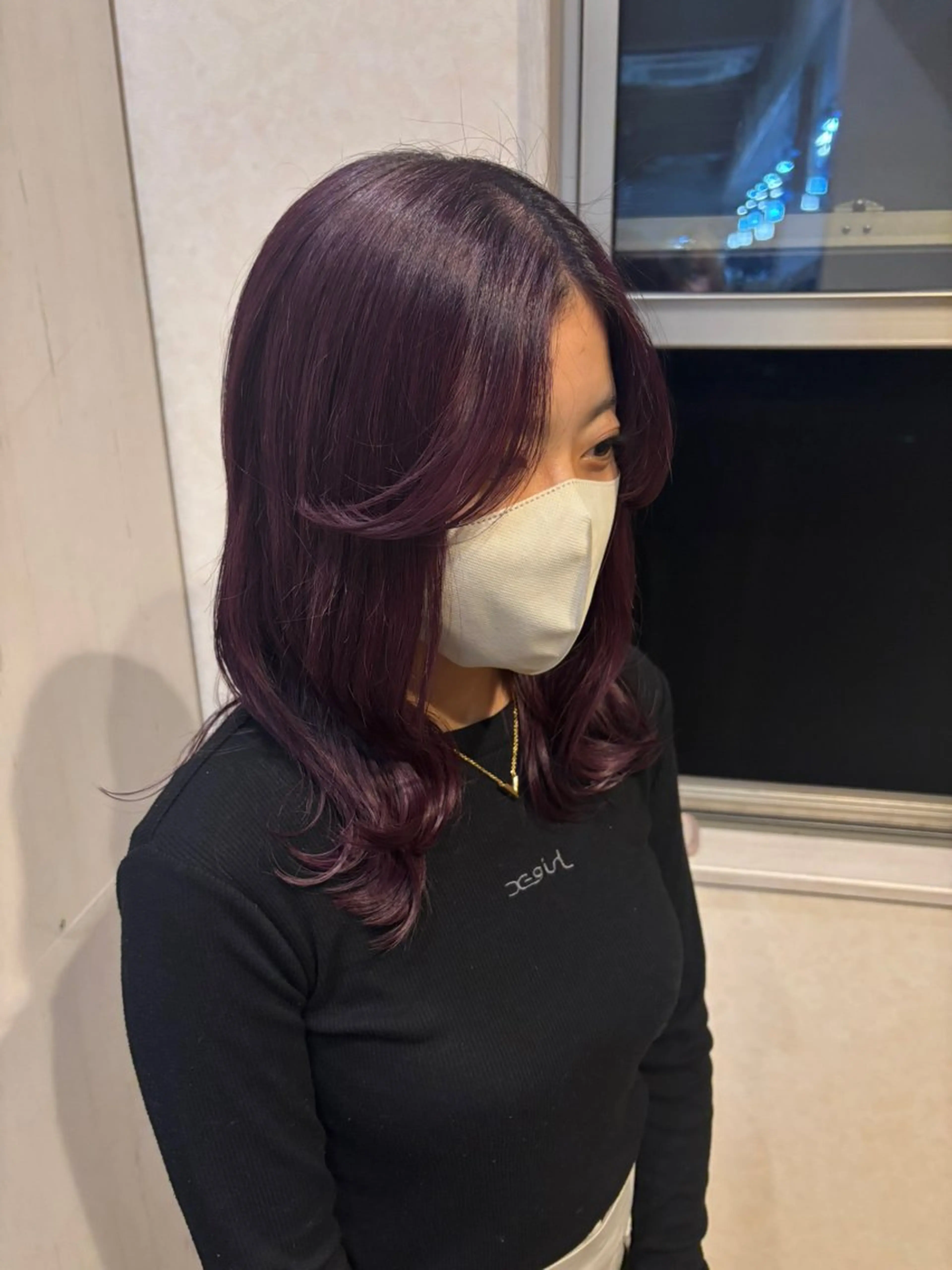 セミロング 下河 美友のヘアスタイル