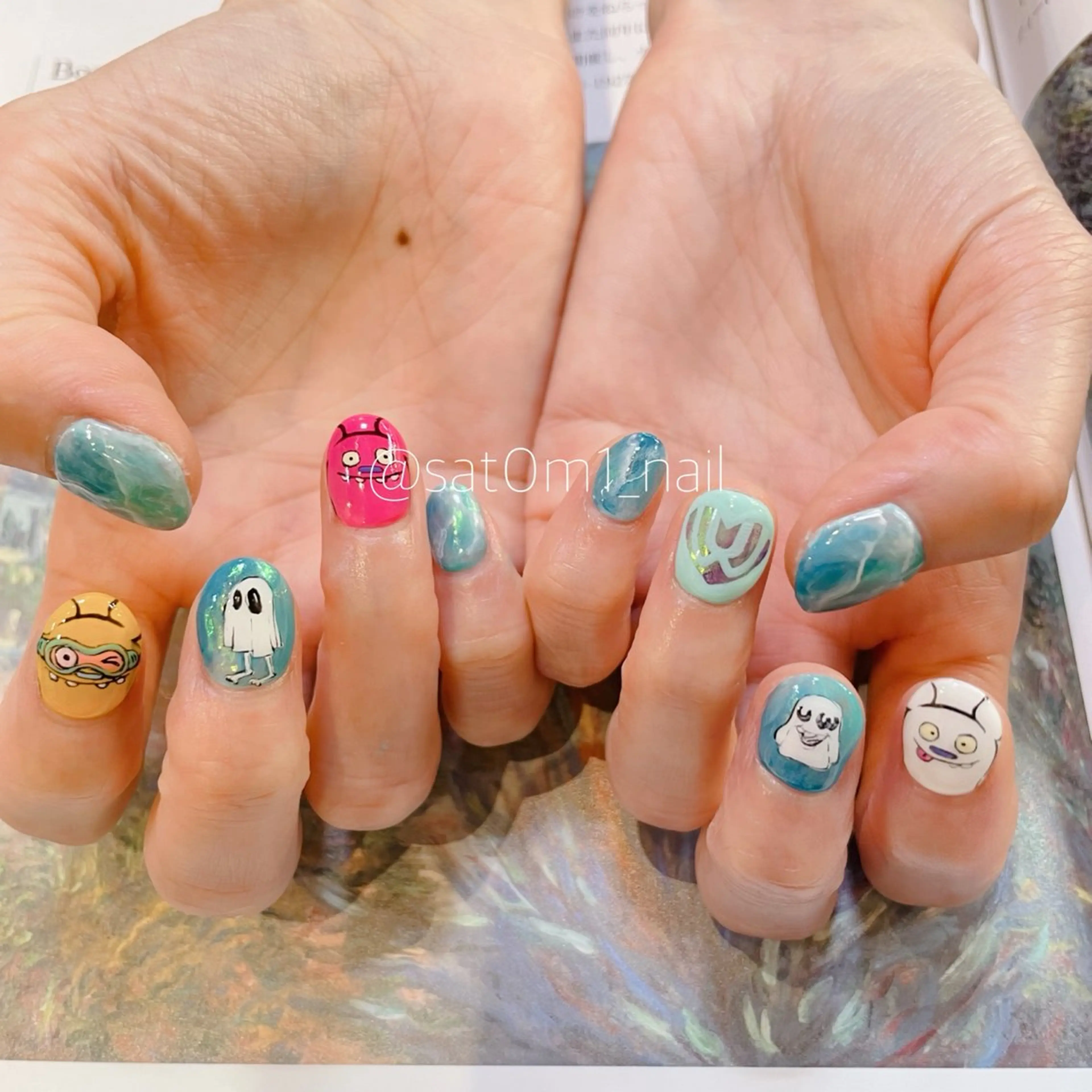 ネイル UVネイル 自由が丘✳︎奥沢 nail söpöのネイルデザイン