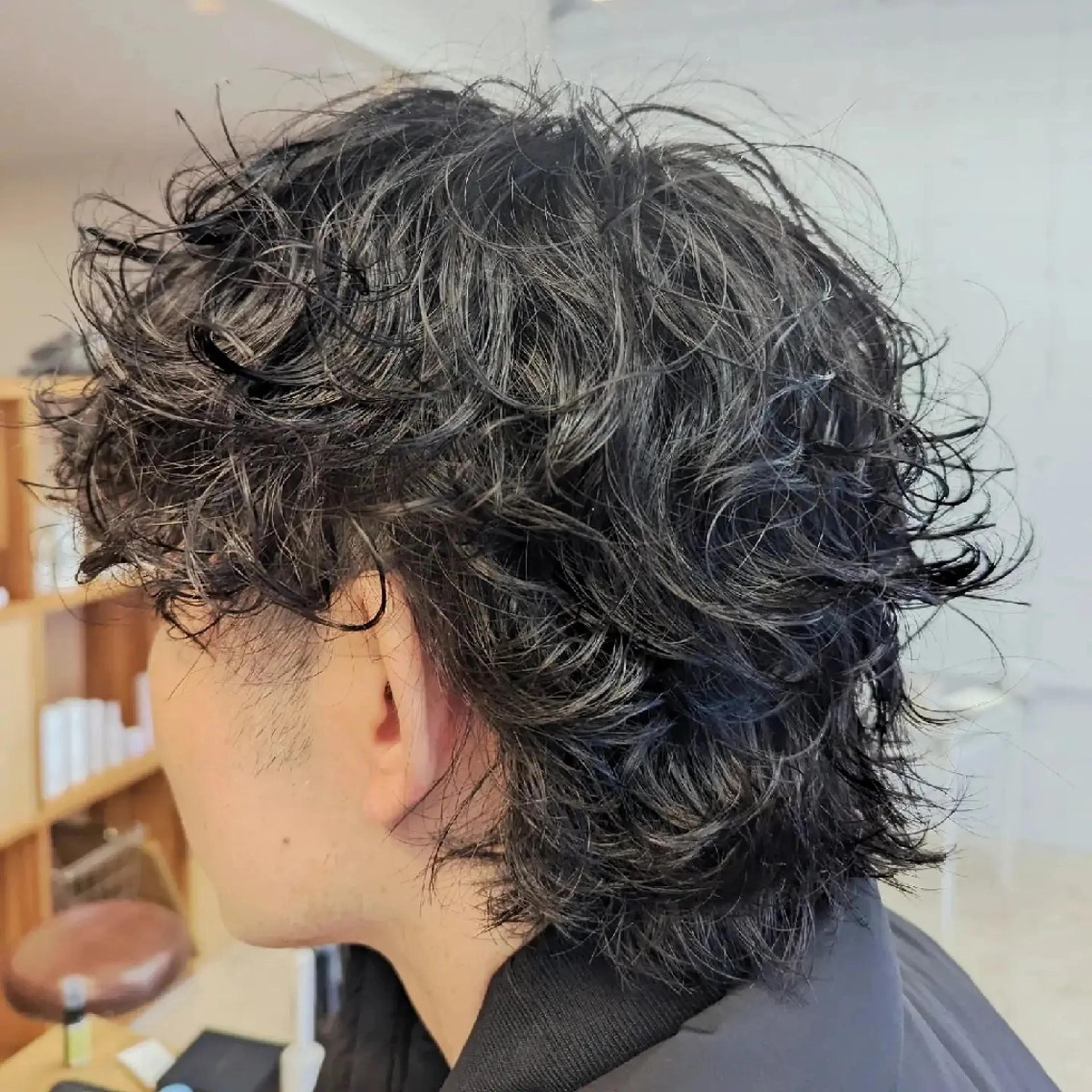ショート パーマ メンズ カット パーマ 林 直紀のヘアスタイル