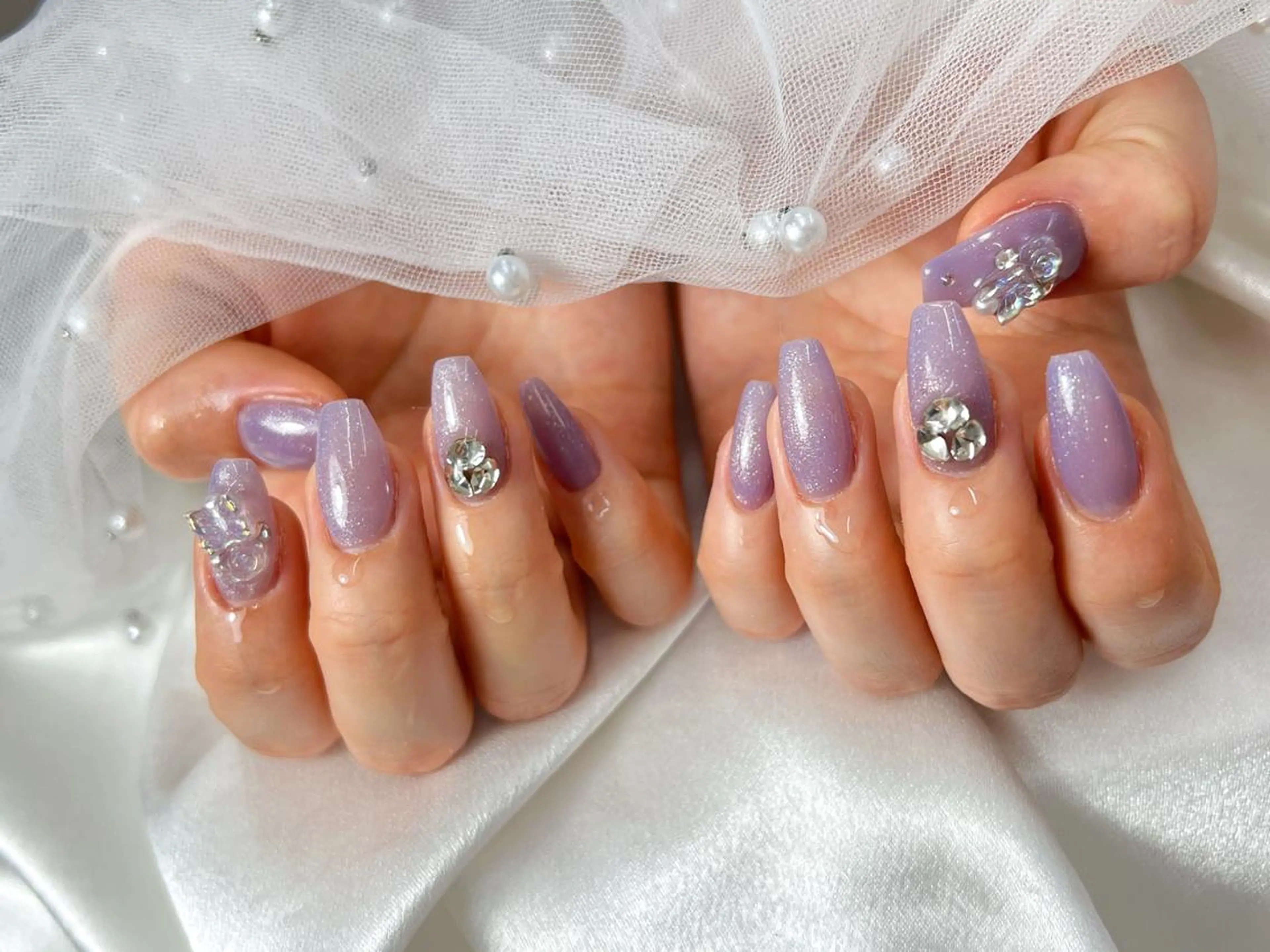 ネイル ワンカラーネイル ハンドネイル bijou nails 舞のネイルデザイン