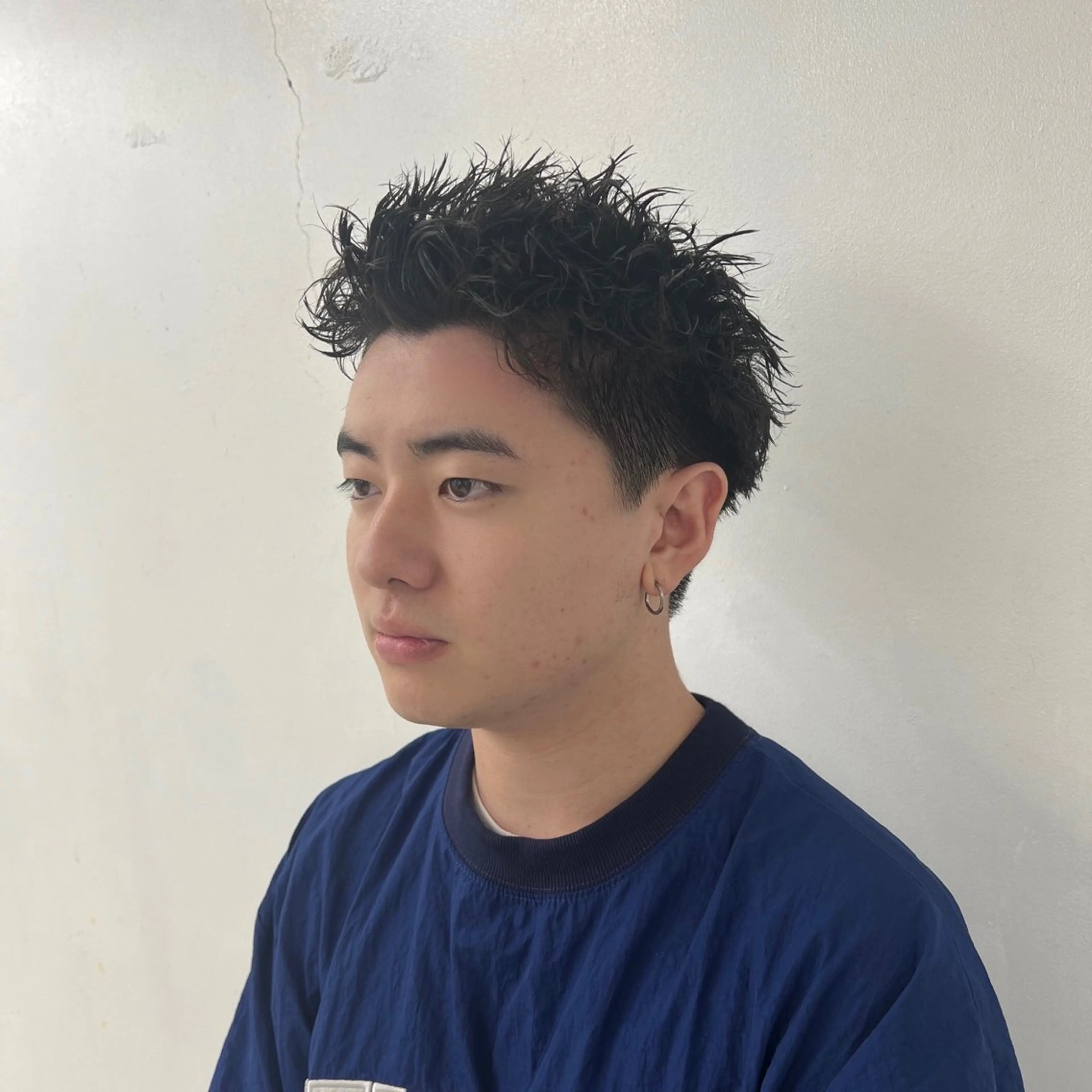 メンズ メンズパーマ スパイキーショート 柏メンズパーマ特化 蛯谷  晃裕のヘアスタイル