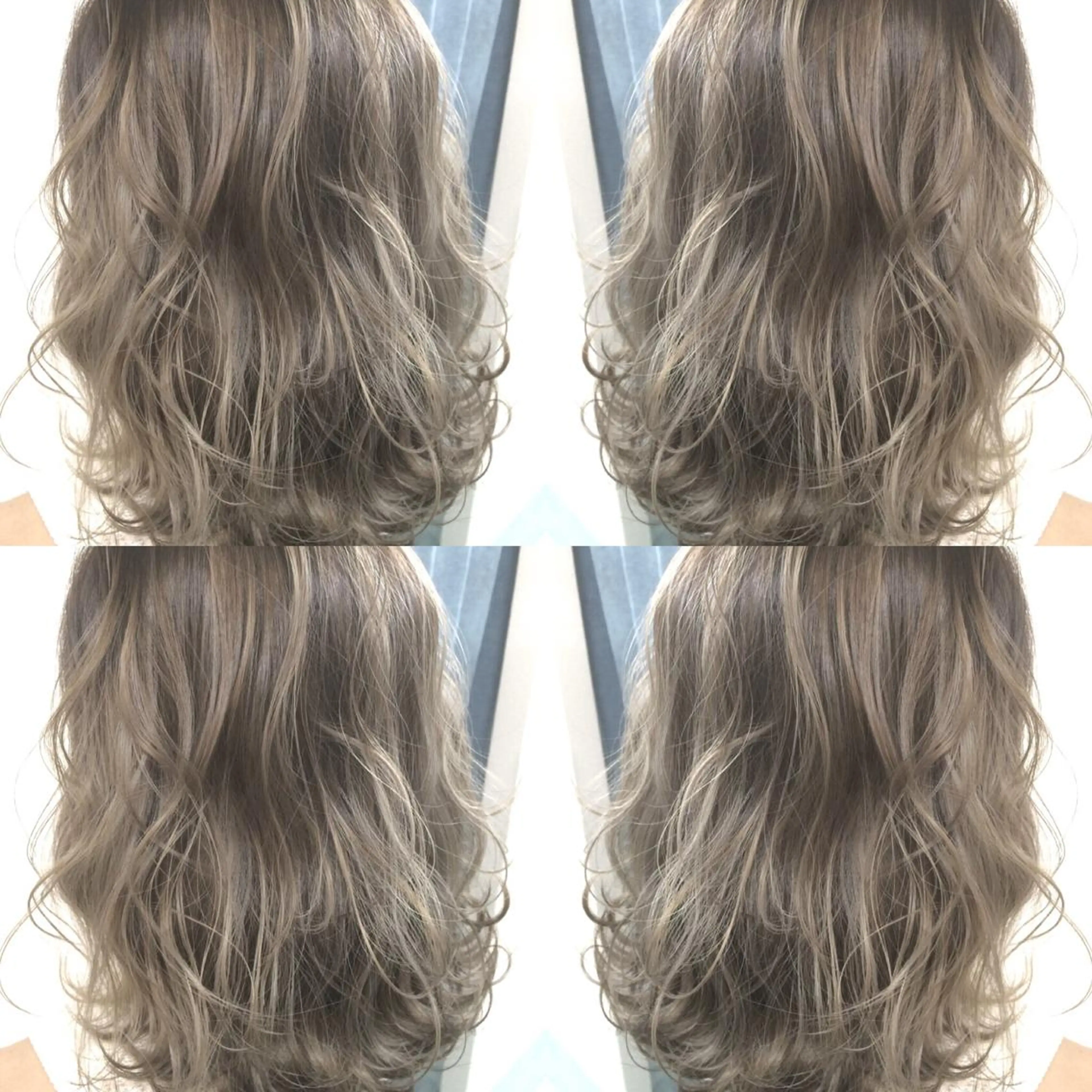 ミディアム カラー バレイヤージュ レイヤーカット 井上 一平のヘアスタイル