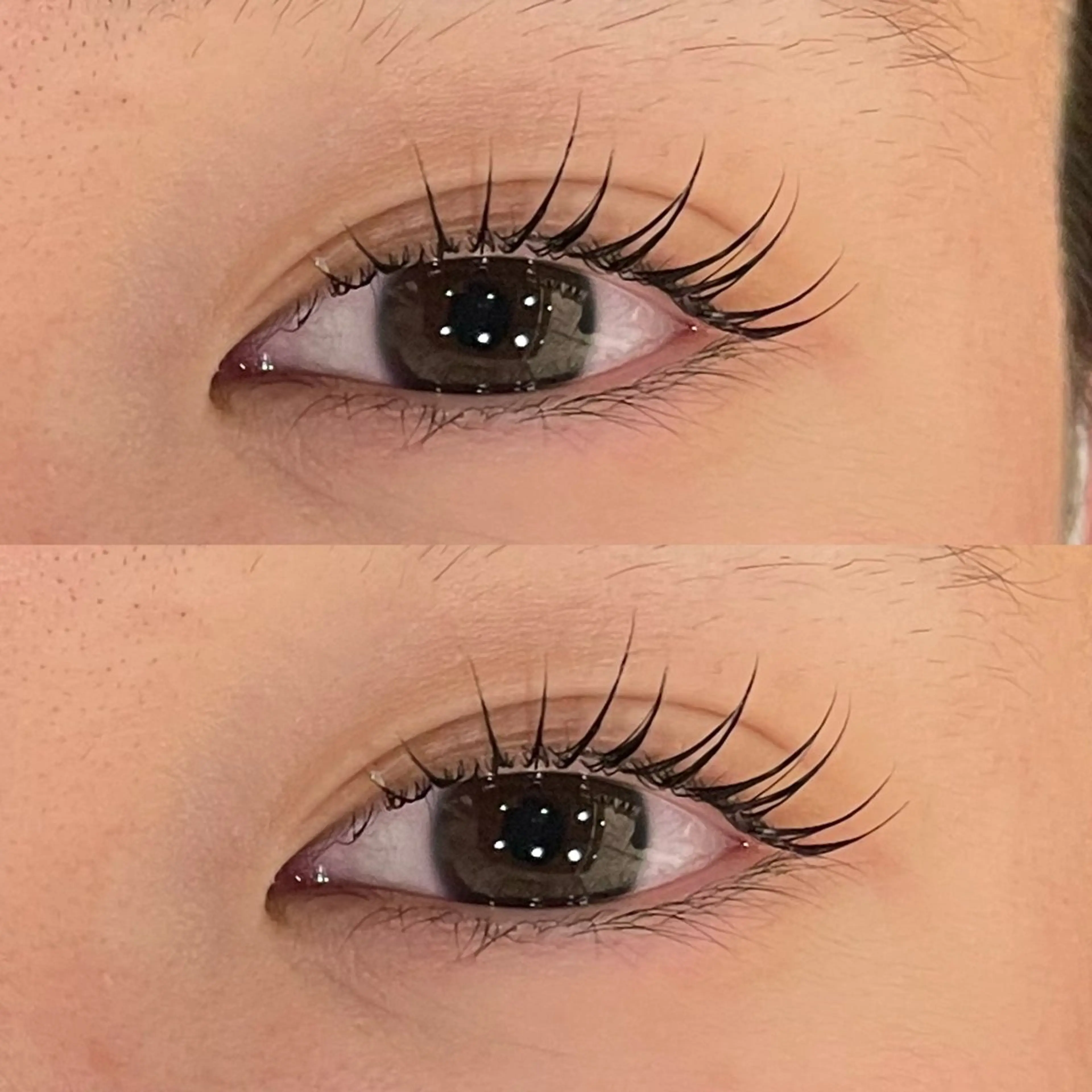 マツエク・マツパ まつげパーマ 一重×まつ毛パーマ マツパ 超透明感カラー🦋韓 国羽エクステ🪽🫧のヘアスタイル