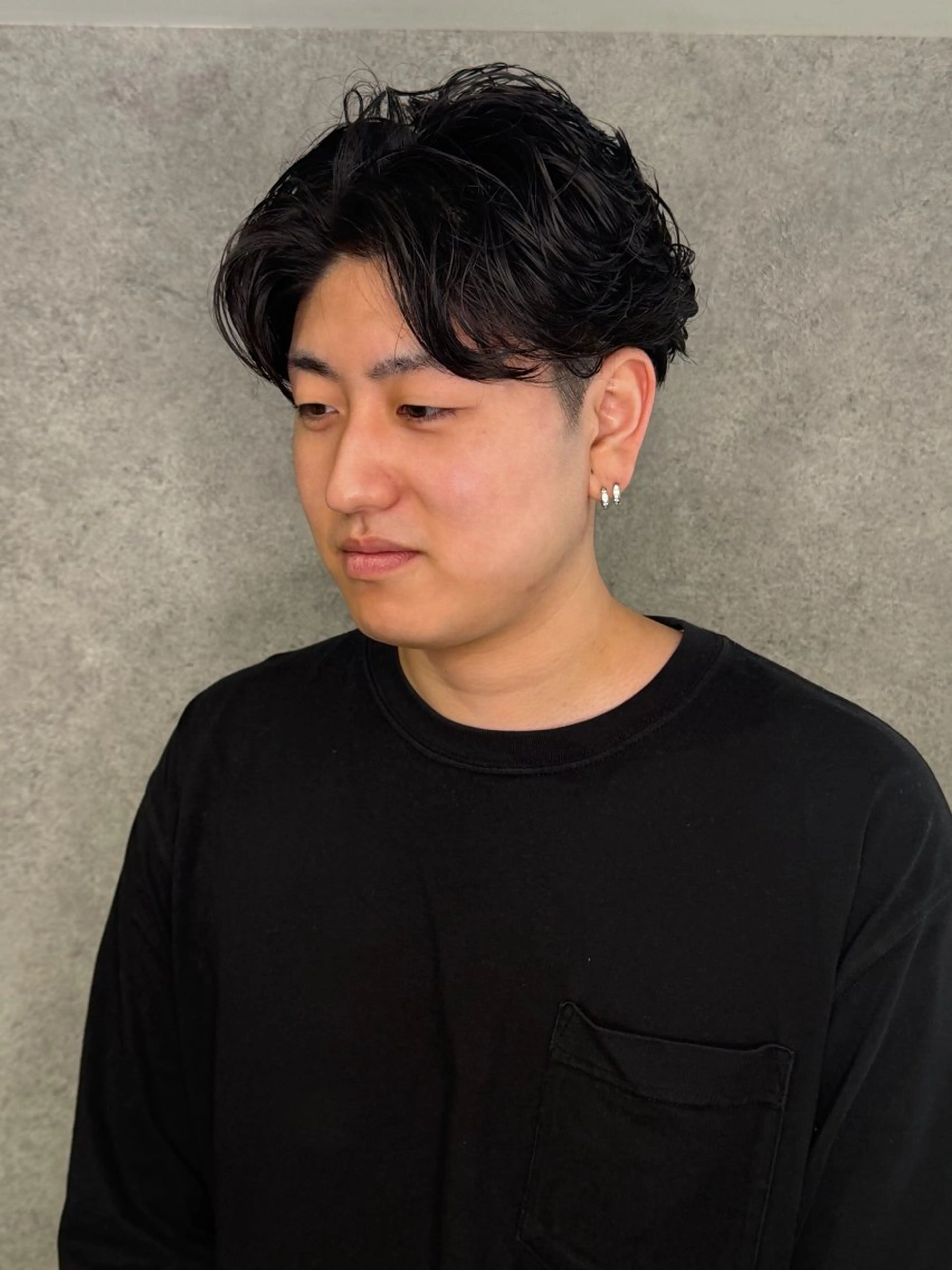 パーマ メンズ フェザーパーマ メンズパーマ カット パーマ メンズカット/シャ ドウパーマ/KOBAのヘアスタイル