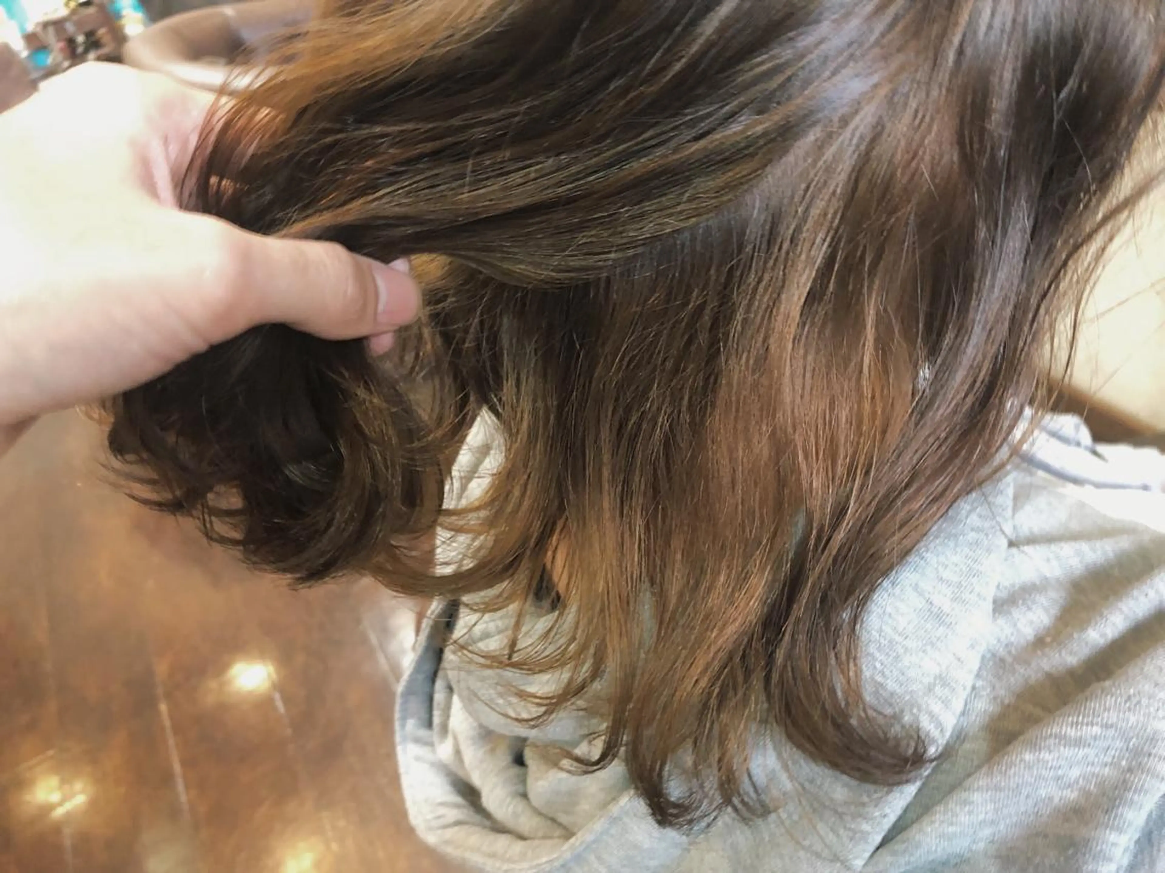 セミロング カラー Snaly カラー特化ページのヘアスタイル