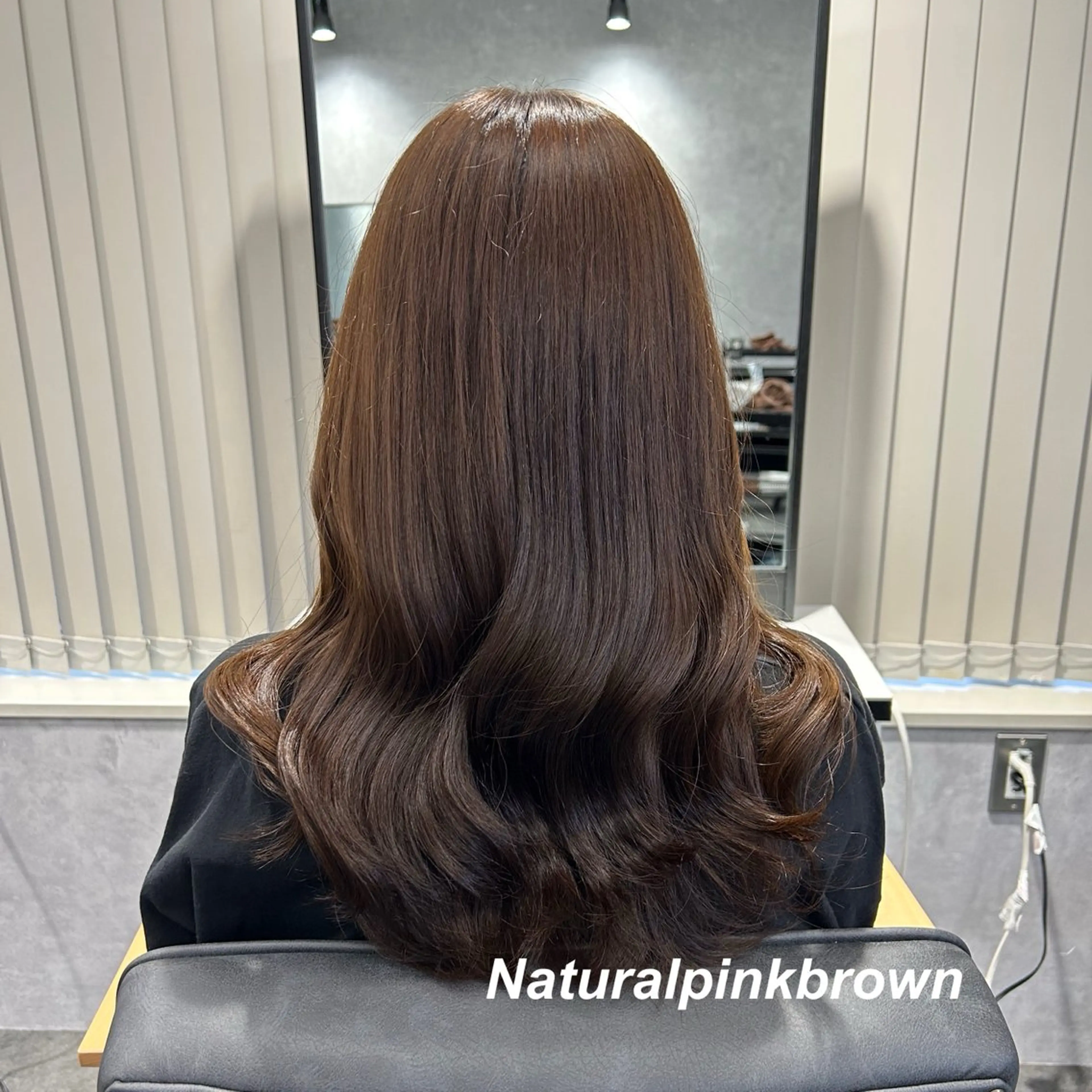 ロング ピンクブラウン ヘアカラー トリートメント プルエクステ/インナ ーカラー🦊はるなのヘアスタイル