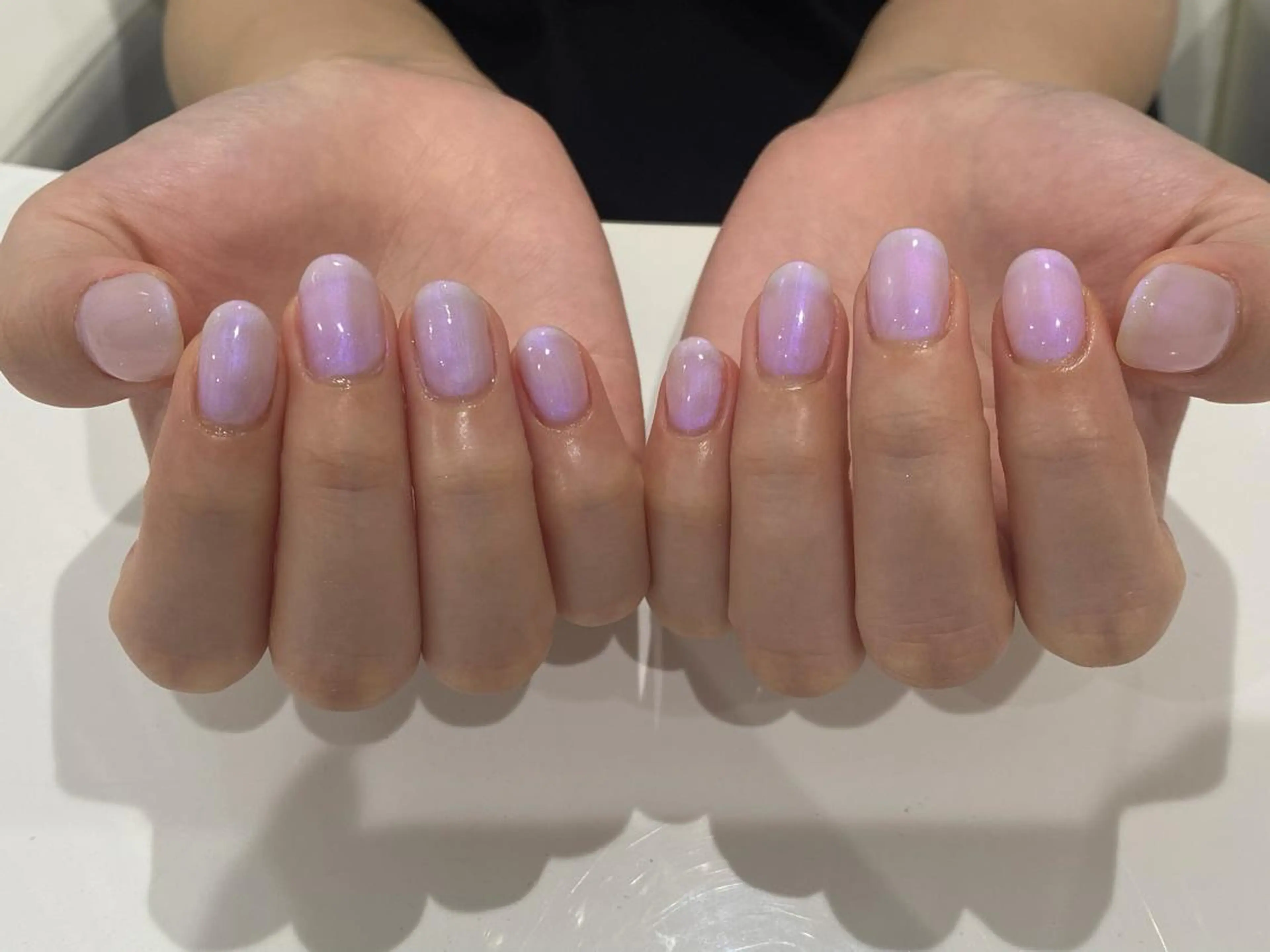ネイル ワンカラーネイル _WHITE+ 南海難波店のネイルデザイン