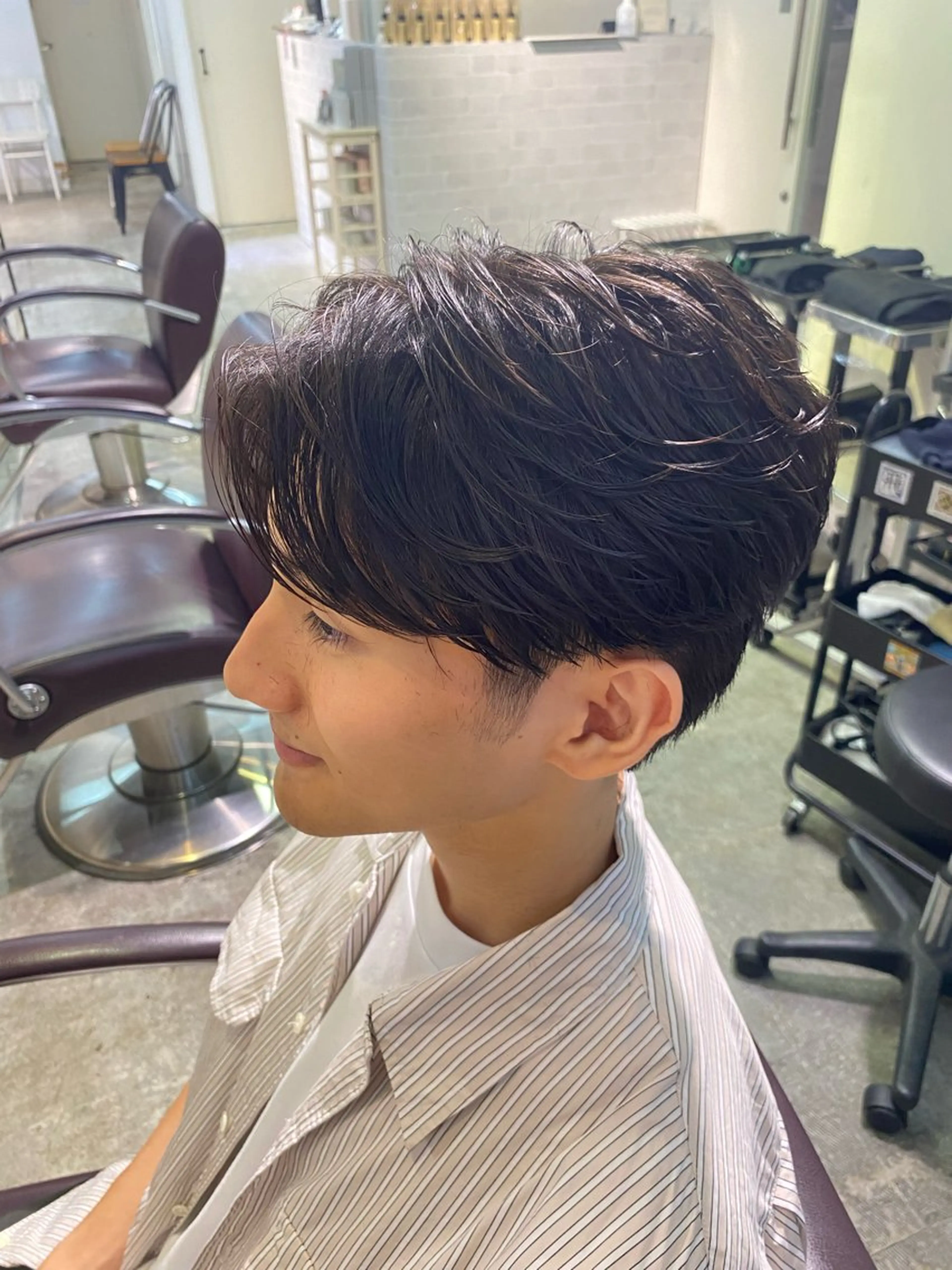 パーマ メンズ カット パーマ パーマ特化/フェザー パーマシャドウ/真生のヘアスタイル