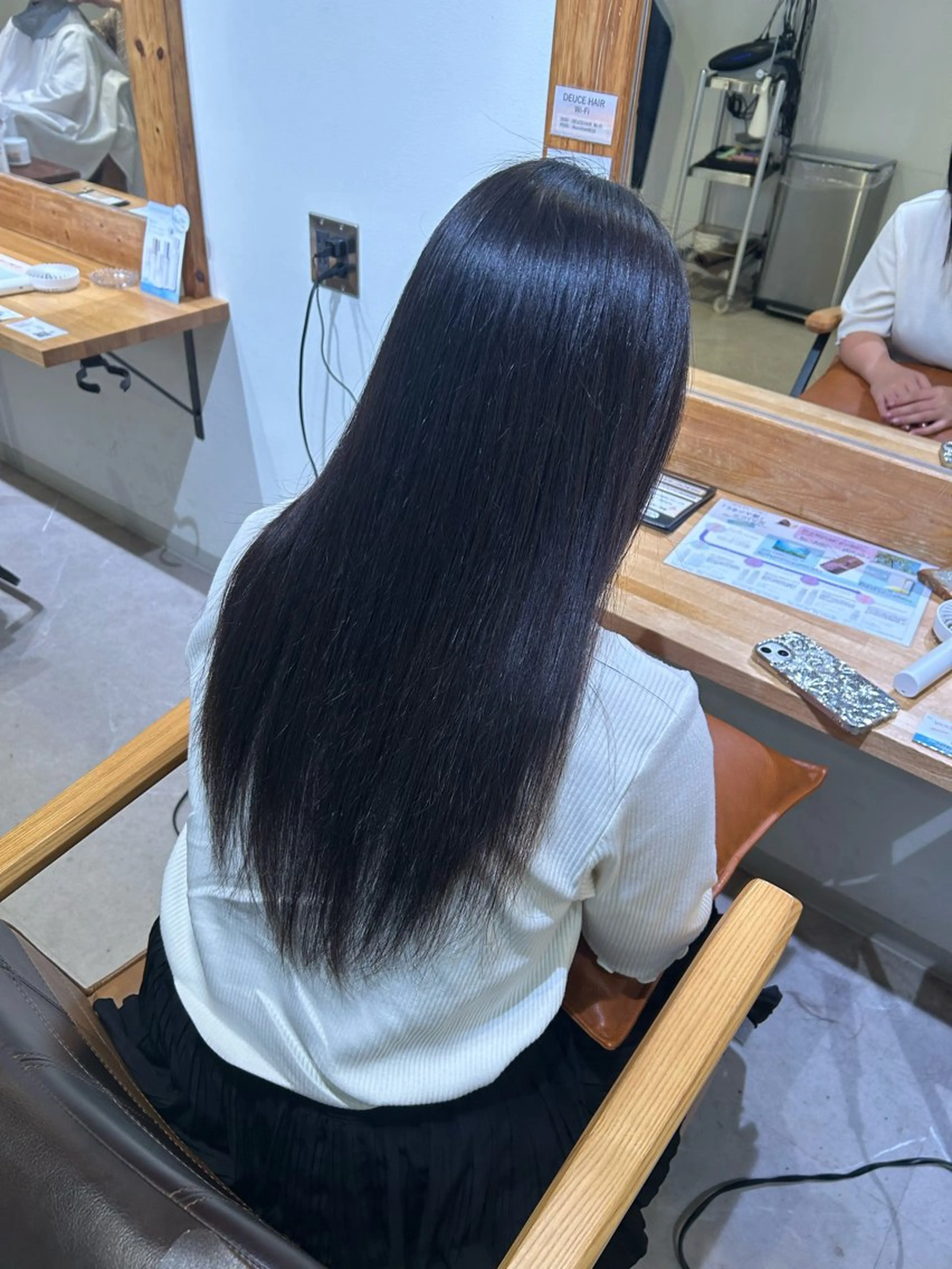 ロング パーマ 縮毛矯正 ストレートパーマ カット 縮毛矯正 SHICUNE /ミホのヘアスタイル