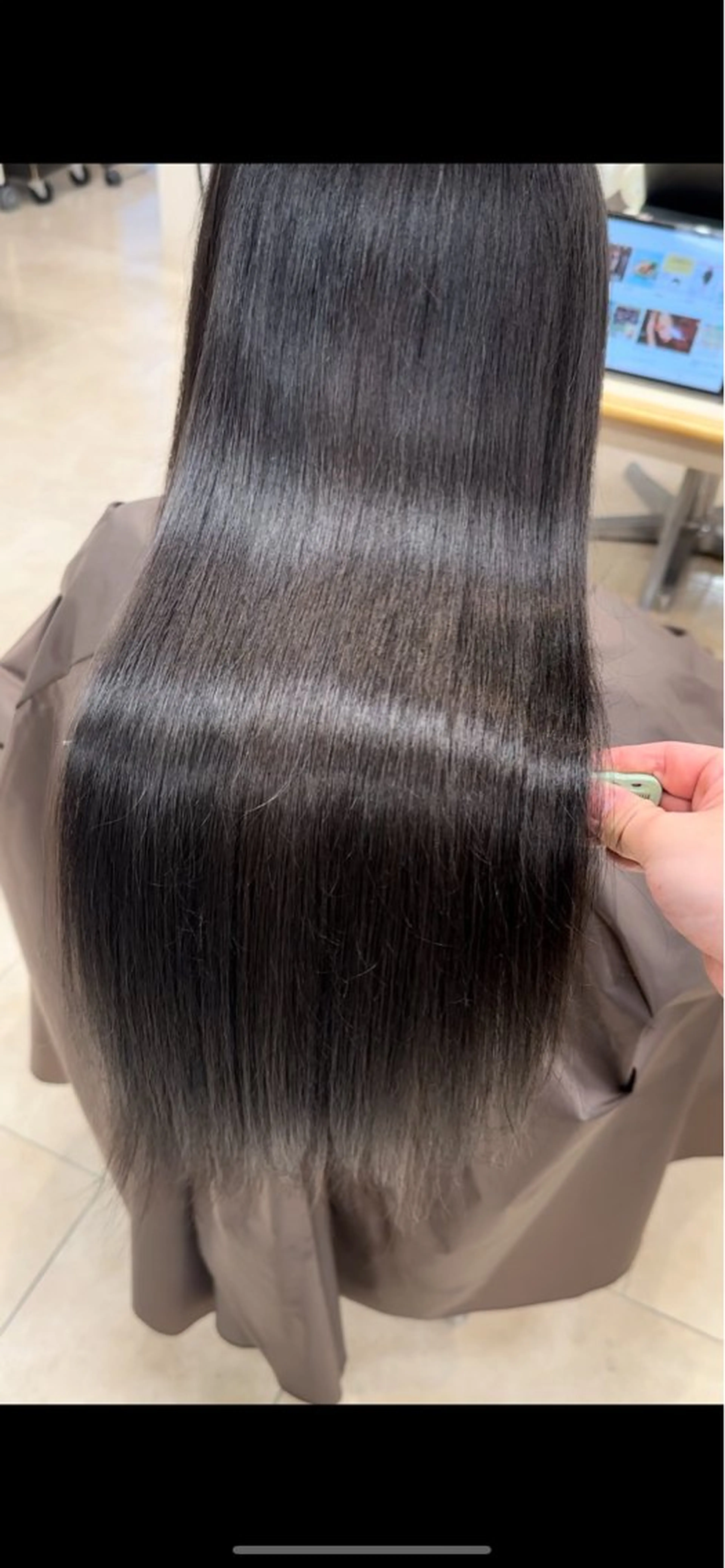 ロング カラー お悩み改善 黄金比みくのヘアスタイル