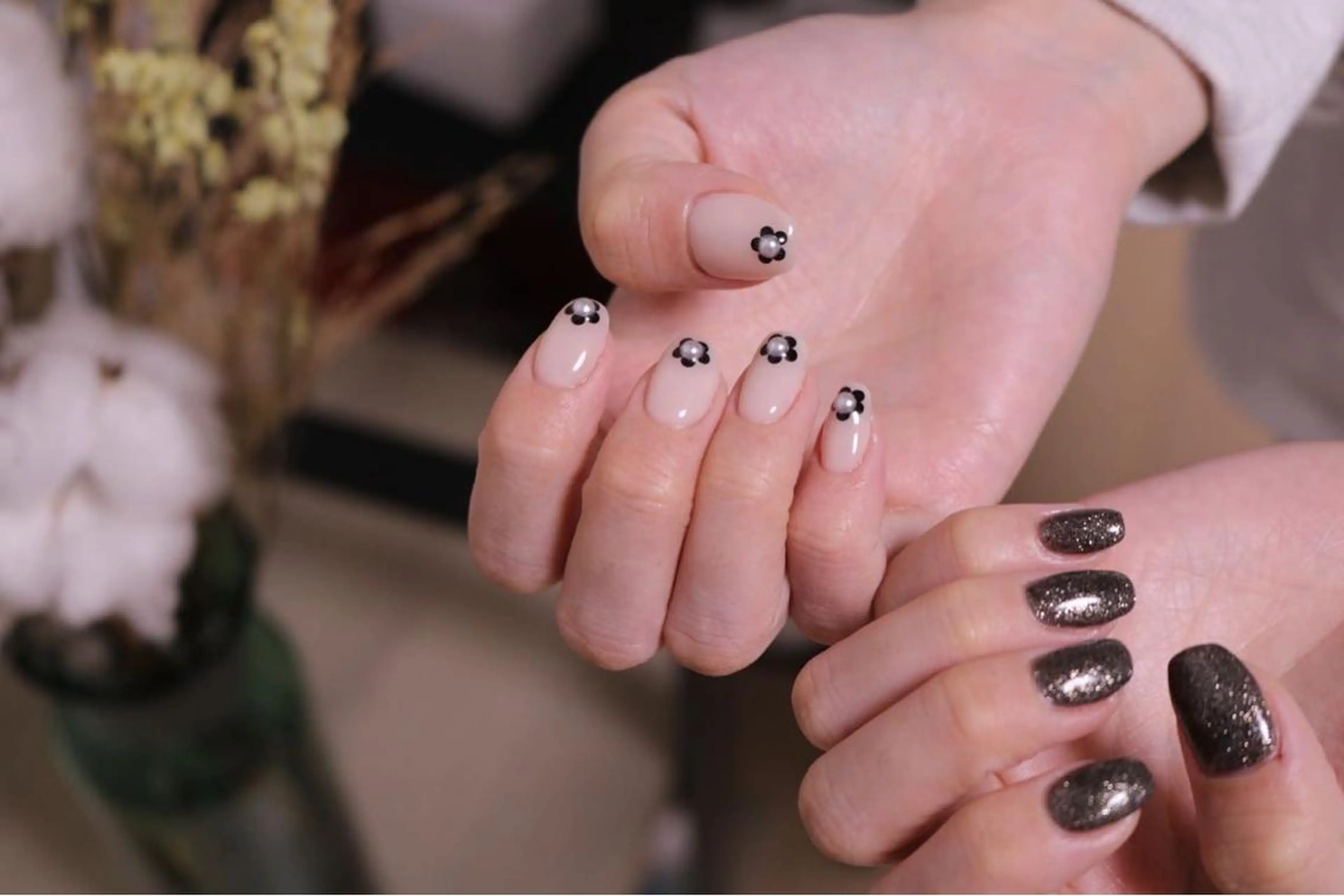 ネイル 長さ出し ジェルネイル 韓国ネイル 持ち込み ニュアンスネイル MH Nailのネイルデザイン