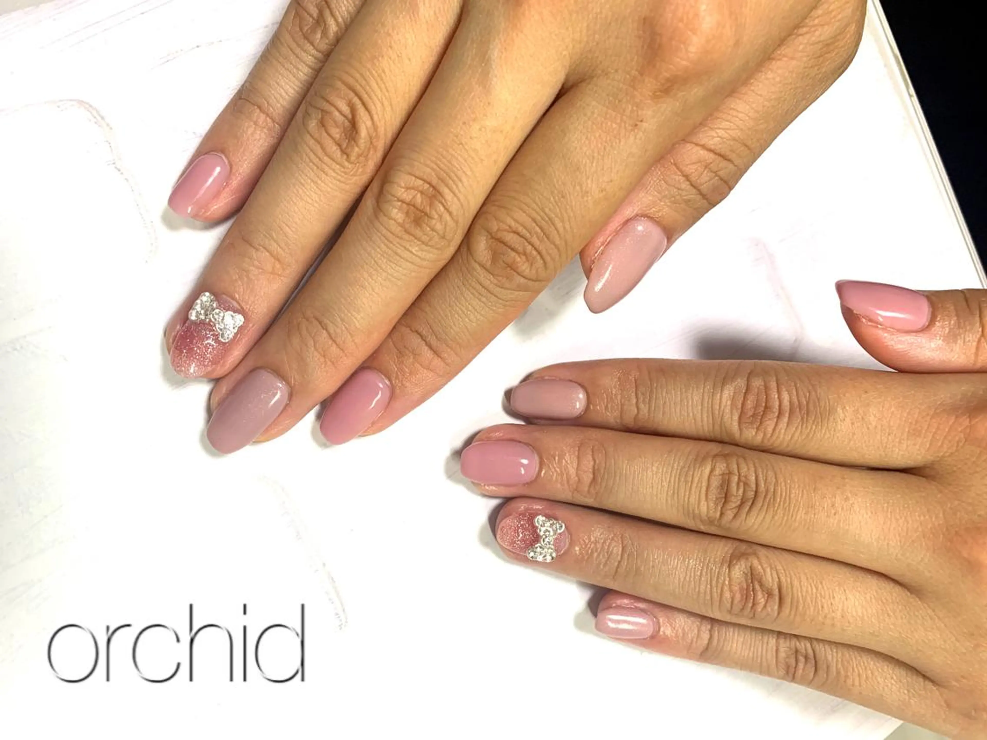 ネイル ピンク orchid ♡オーキッドのネイルデザイン