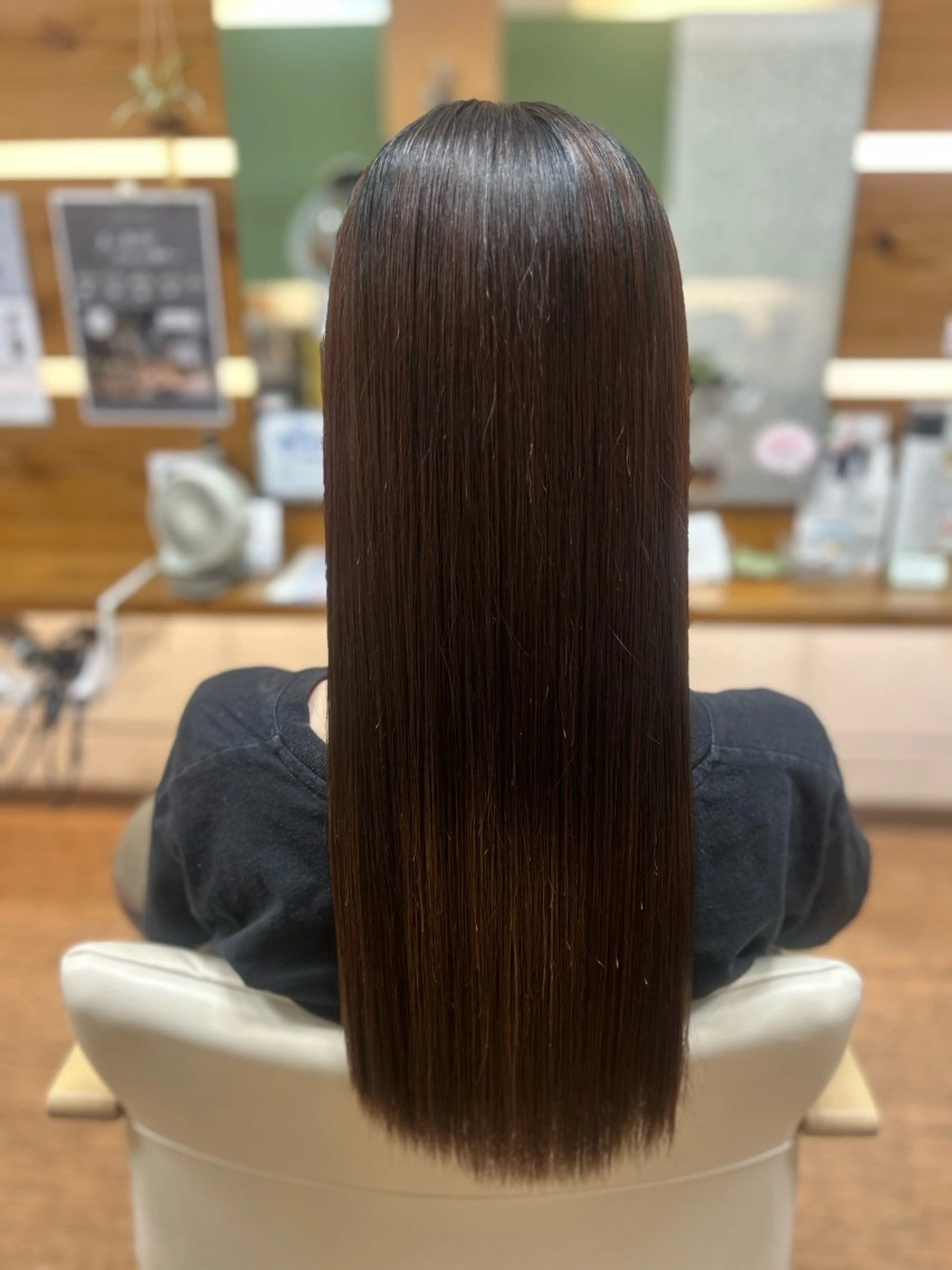 ロング 縮毛矯正 神谷 千明のヘアスタイル