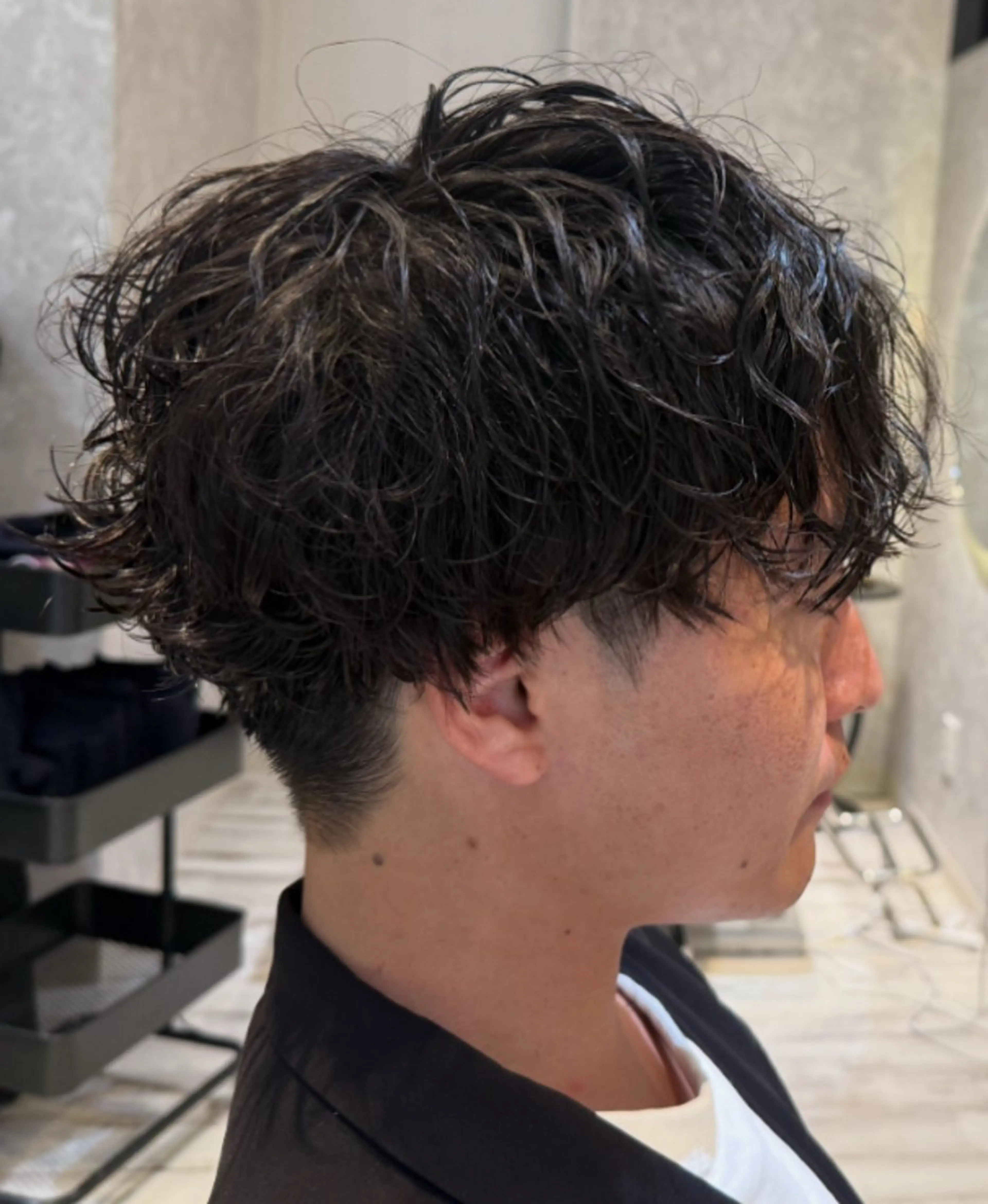 ショート パーマ メンズ マッシュ メンズパーマ カット パーマ ATTESA赤羽所属・【赤羽メンズ美容師】 平田 竜也のヘアスタイル