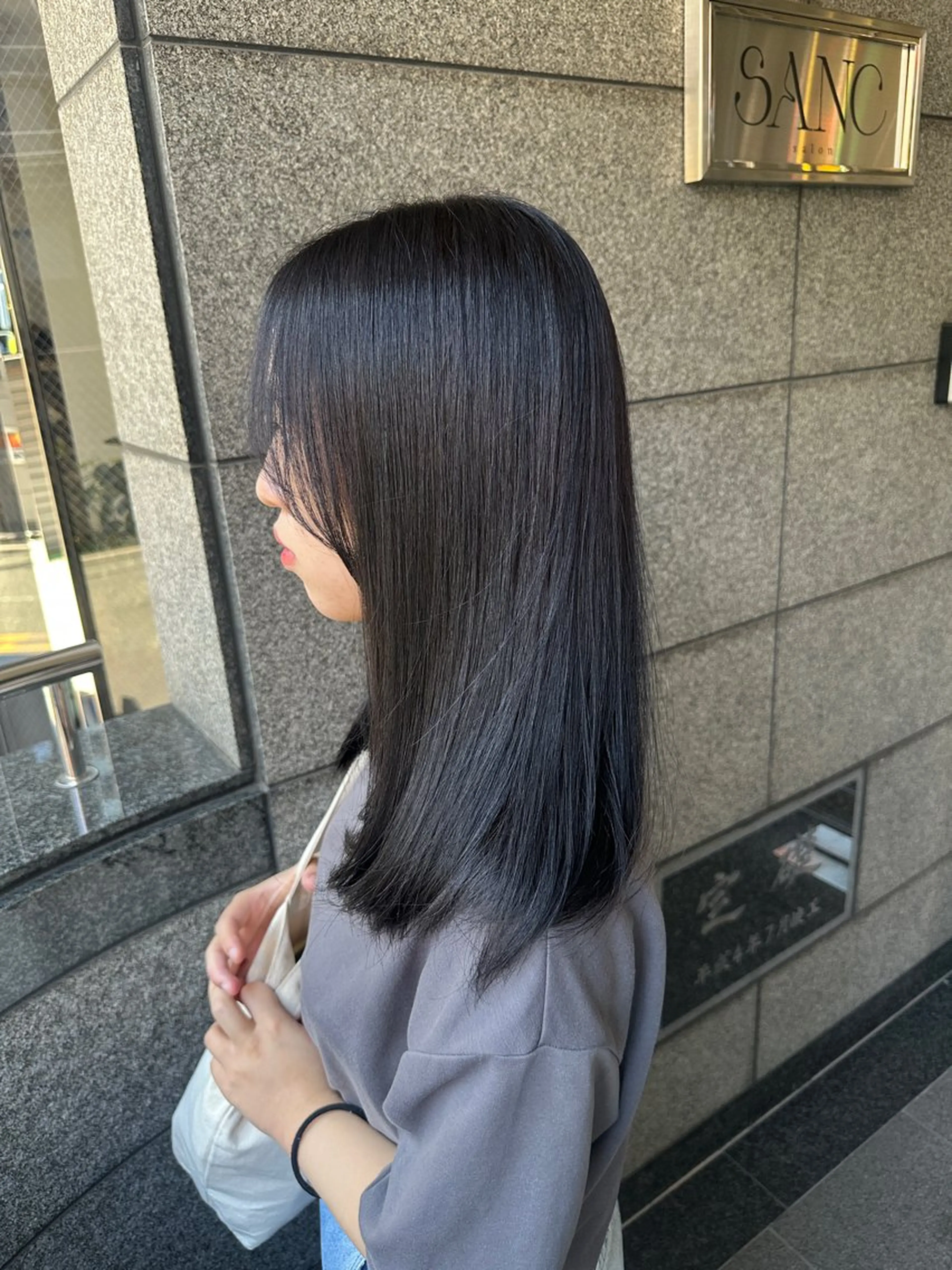カラー カット ヘアカラー トリートメント 本町/新町/心斎橋 透明感カラーSANCのヘアスタイル