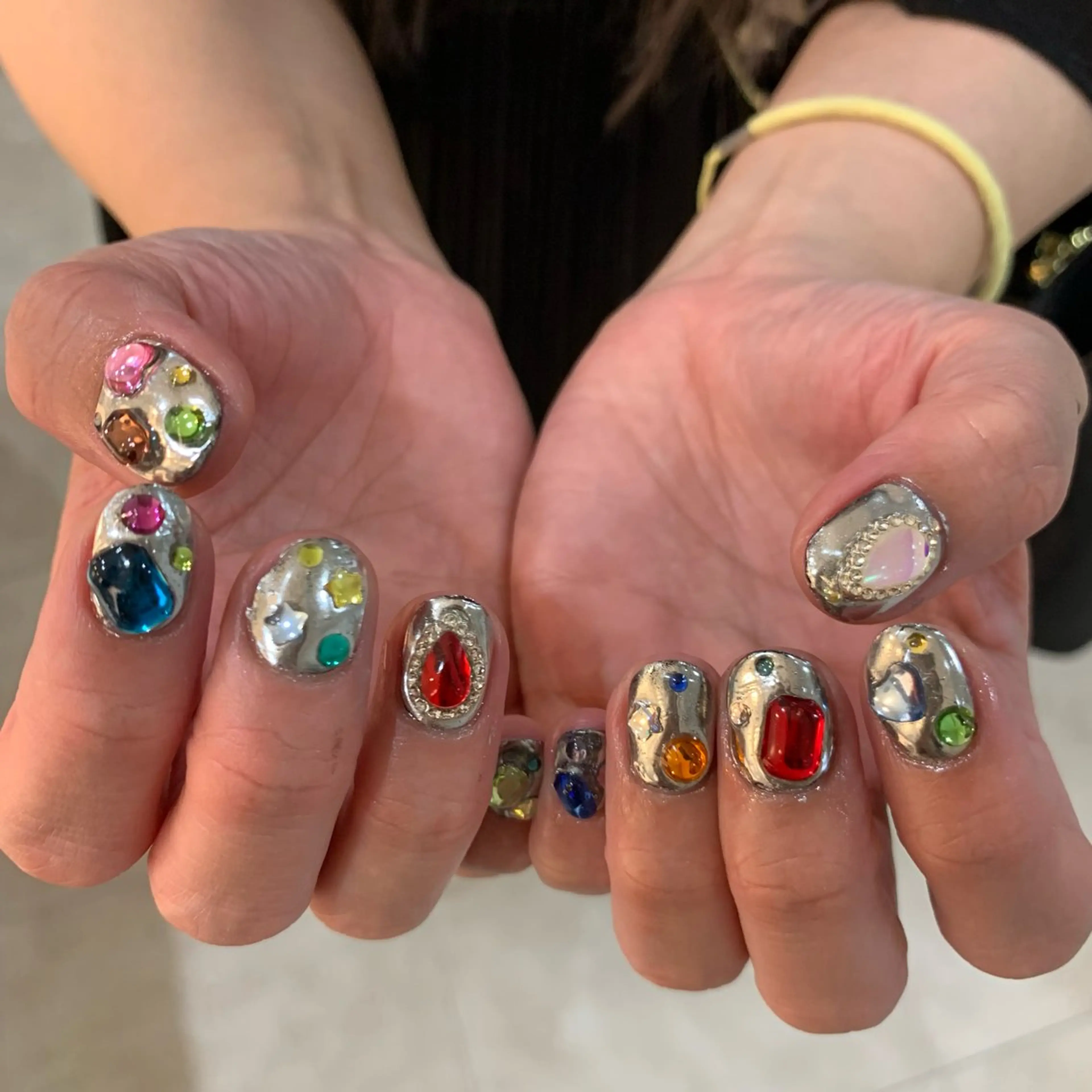 ネイル ハンドネイル フットネイル ゆびノさき茨木店 ニュアンス/アートのネイルデザイン