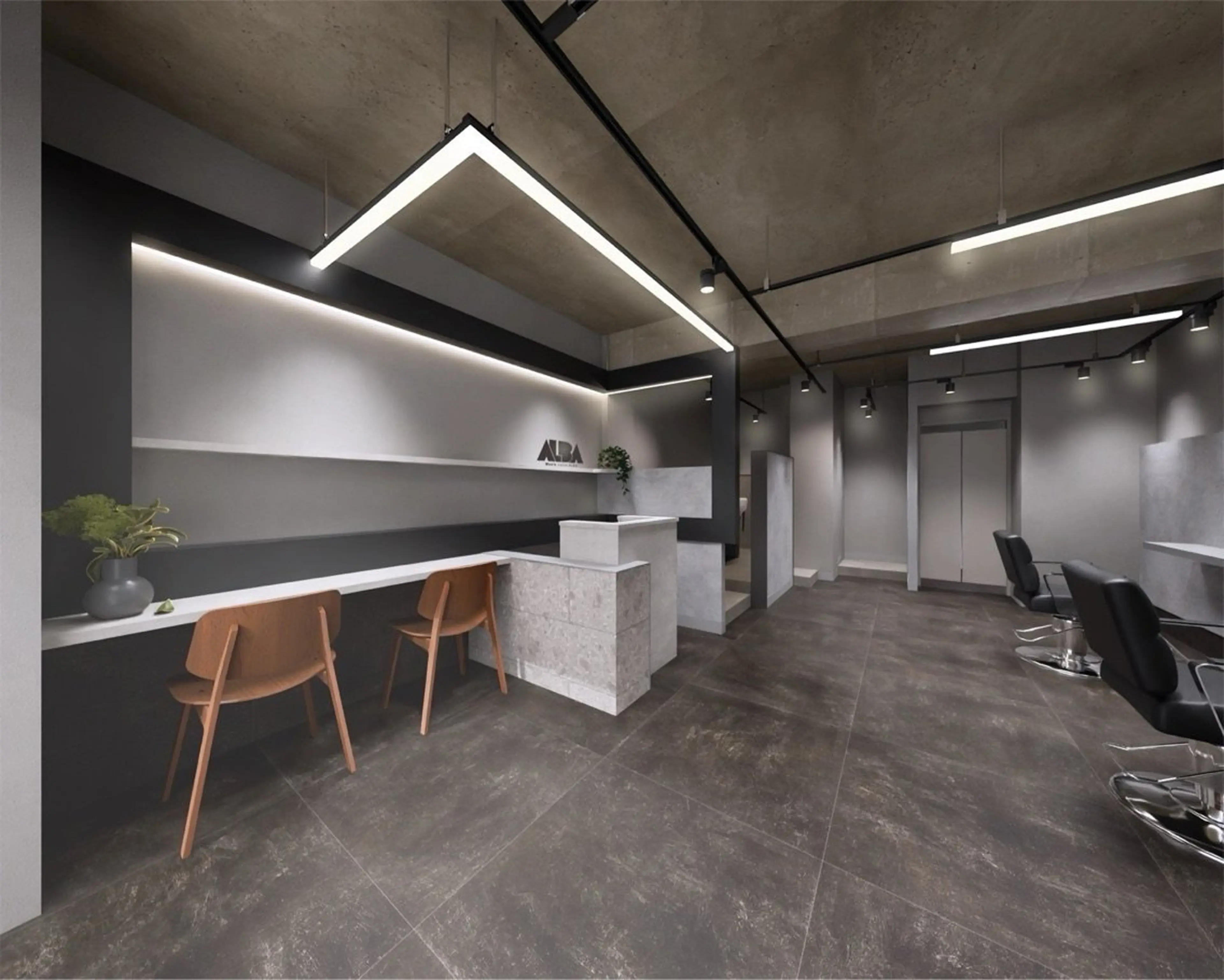 Men's hair ALBAの内観・外観1