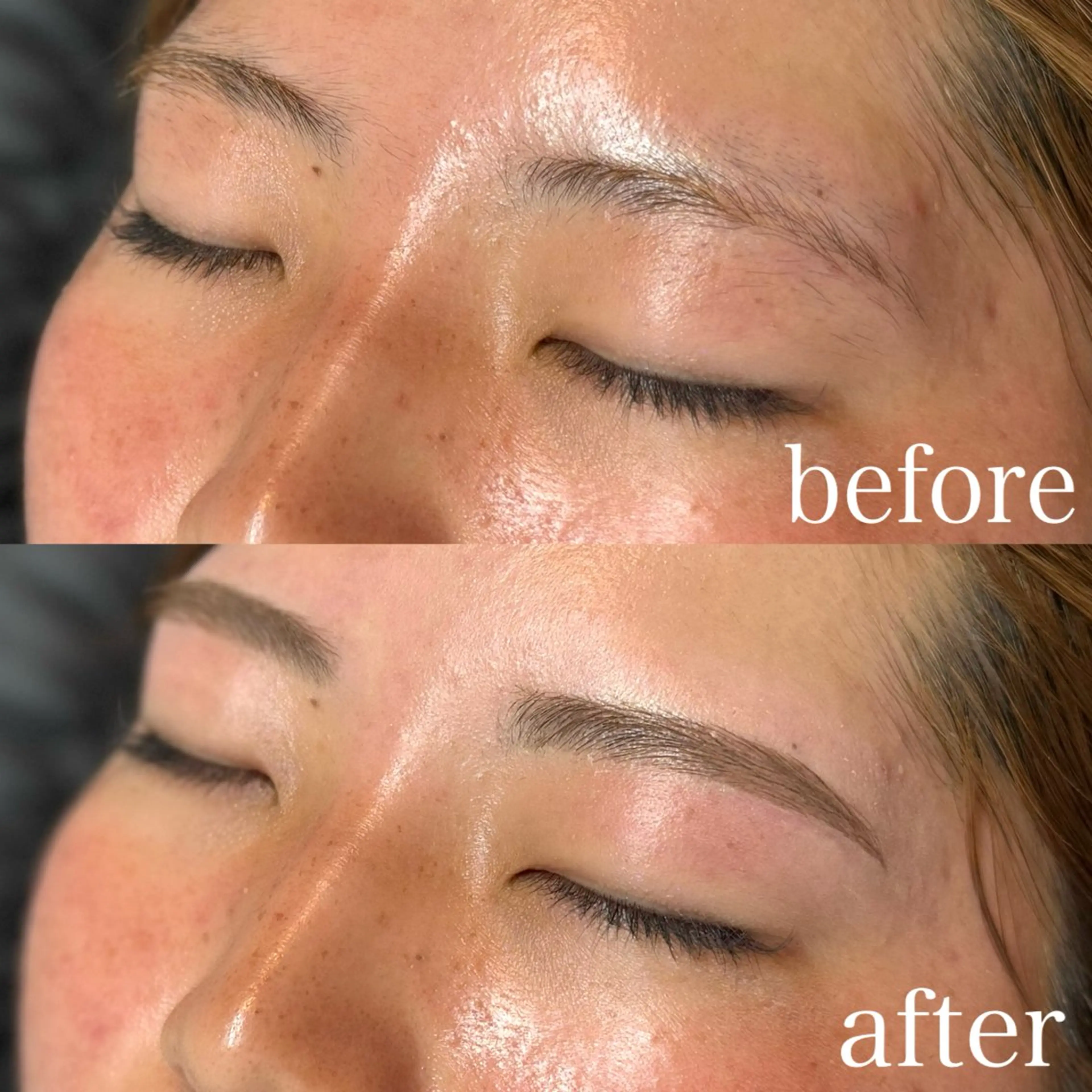 アイブロウ 眉毛ワックス脱毛 JuBilee所属・MIHO ミホの眉毛・アイブロウイメージ