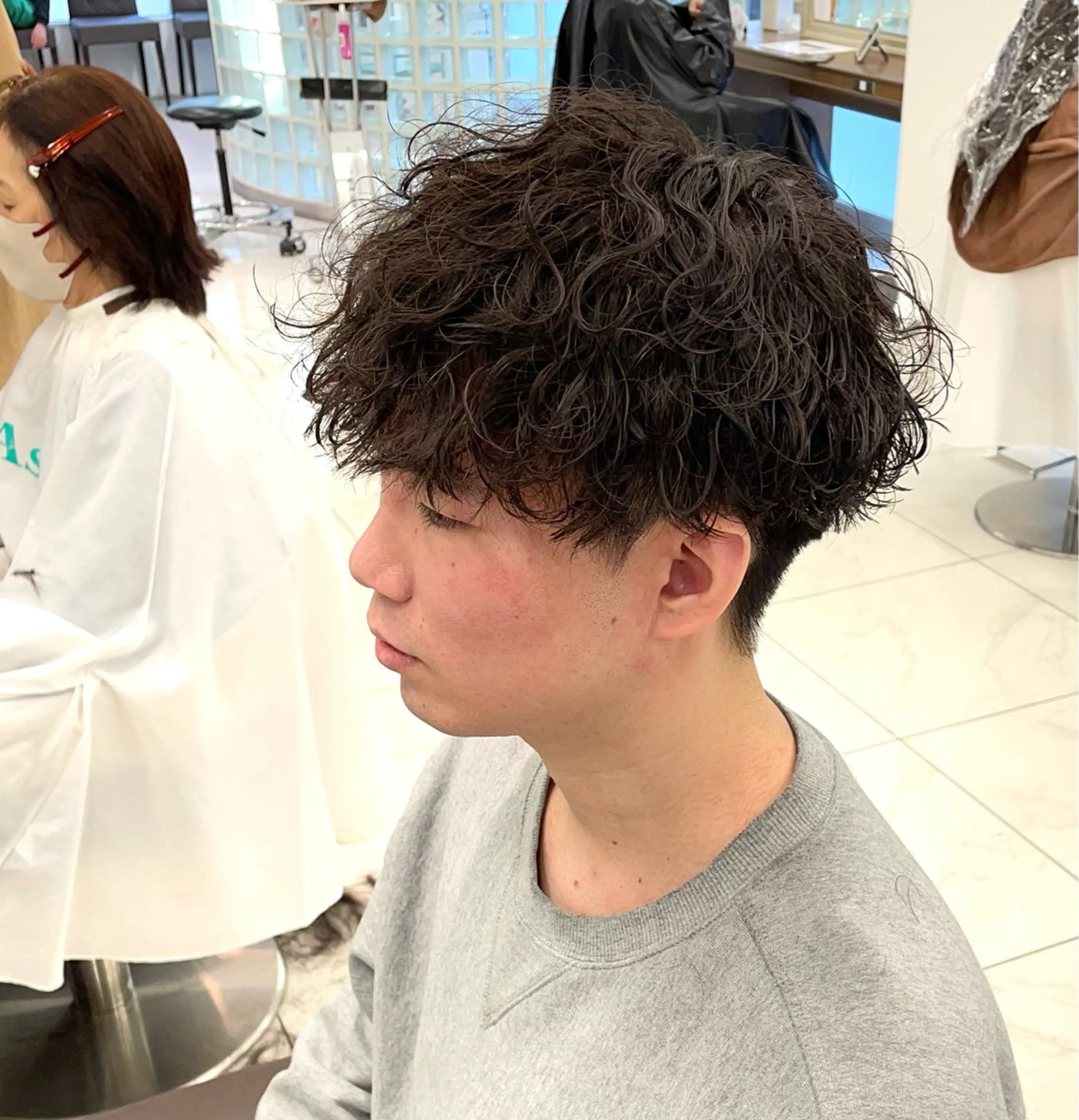 ショート パーマ メンズ 【メンズ特化】 池田大成✂︎のヘアスタイル