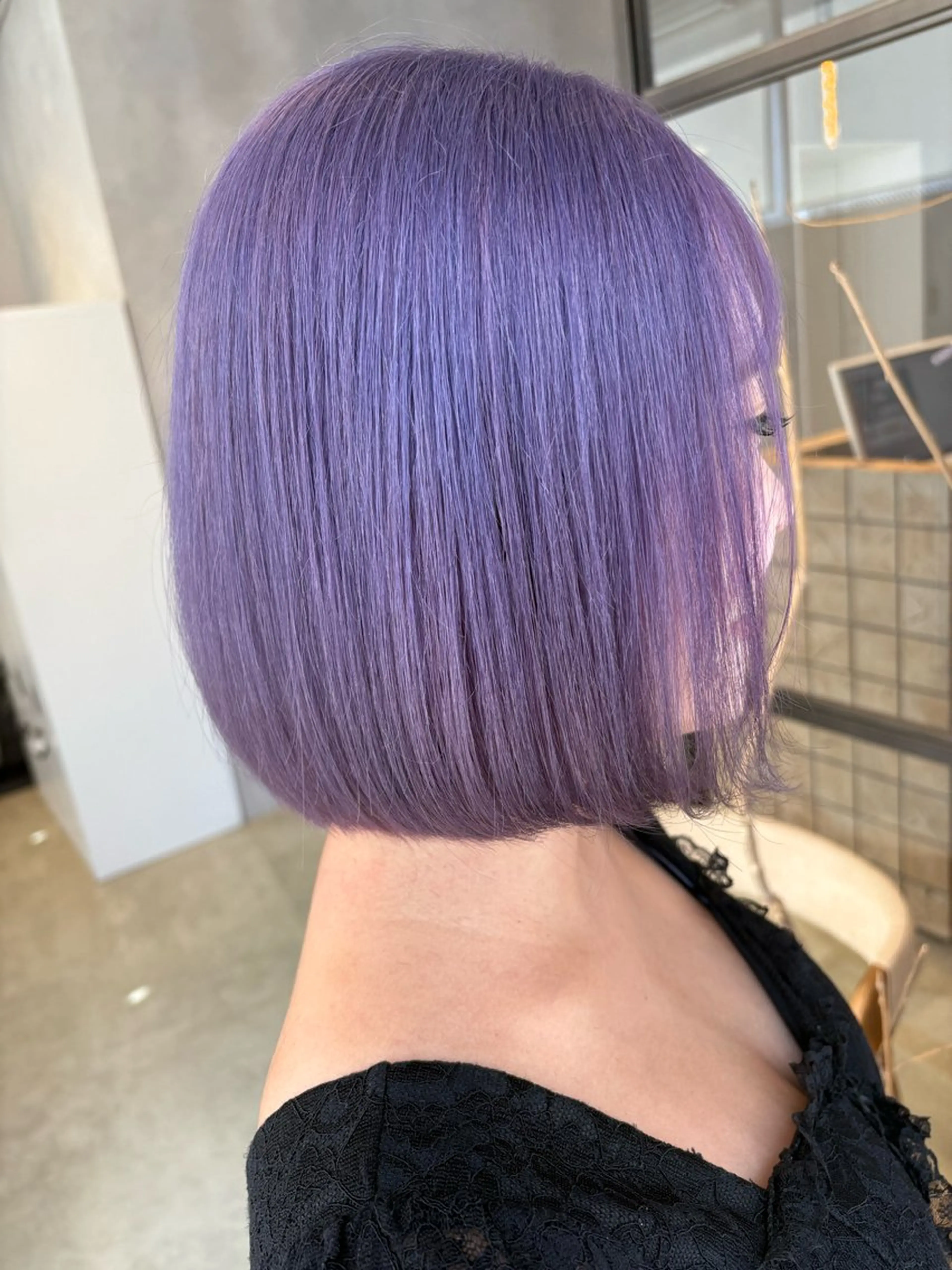 ミディアム カット ヘアカラー 渋谷ハイトーン/ デザインカラー阿部のヘアスタイル