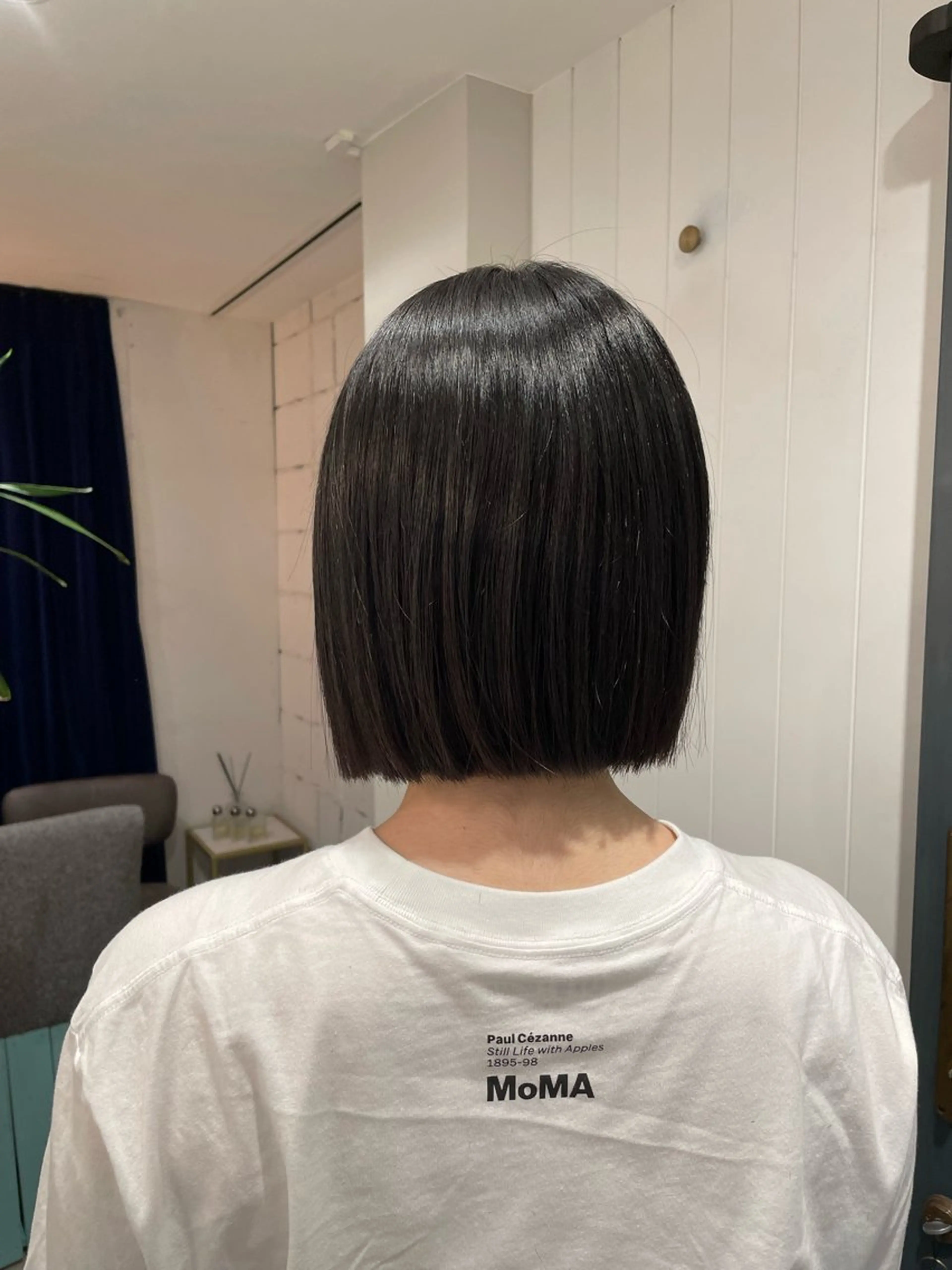 ミディアム ミディアムパーマ ボブ くせ毛 soto.所属・ショートカット♡ 石川優奈のヘアスタイル