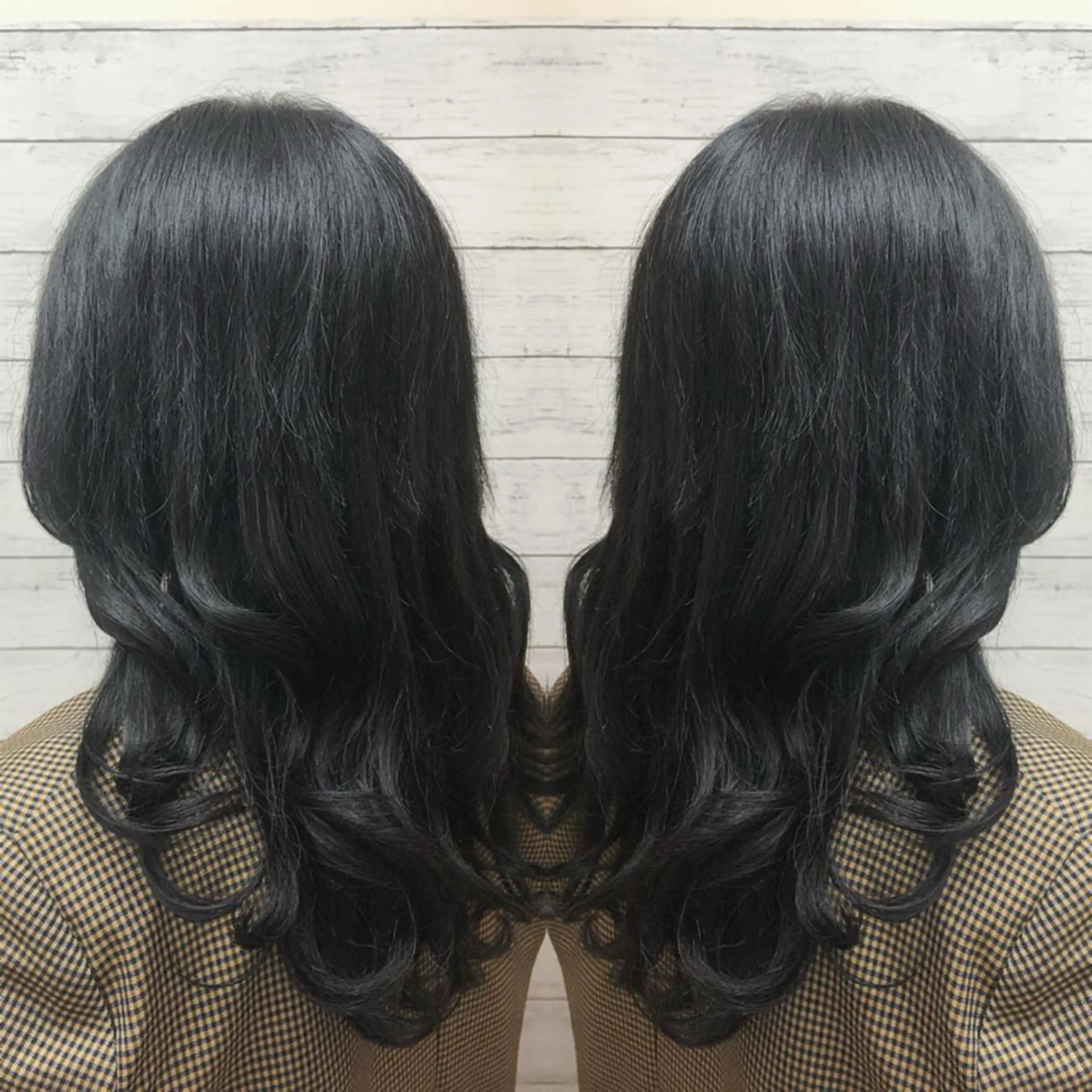 ミディアム カラー ボブ エクステ ウルフカット ウルフボブ カット ヘアカラー エクステ ヘアセット 韓国ヘア🤍髪質改善 🇰🇷AKANEのヘアスタイル